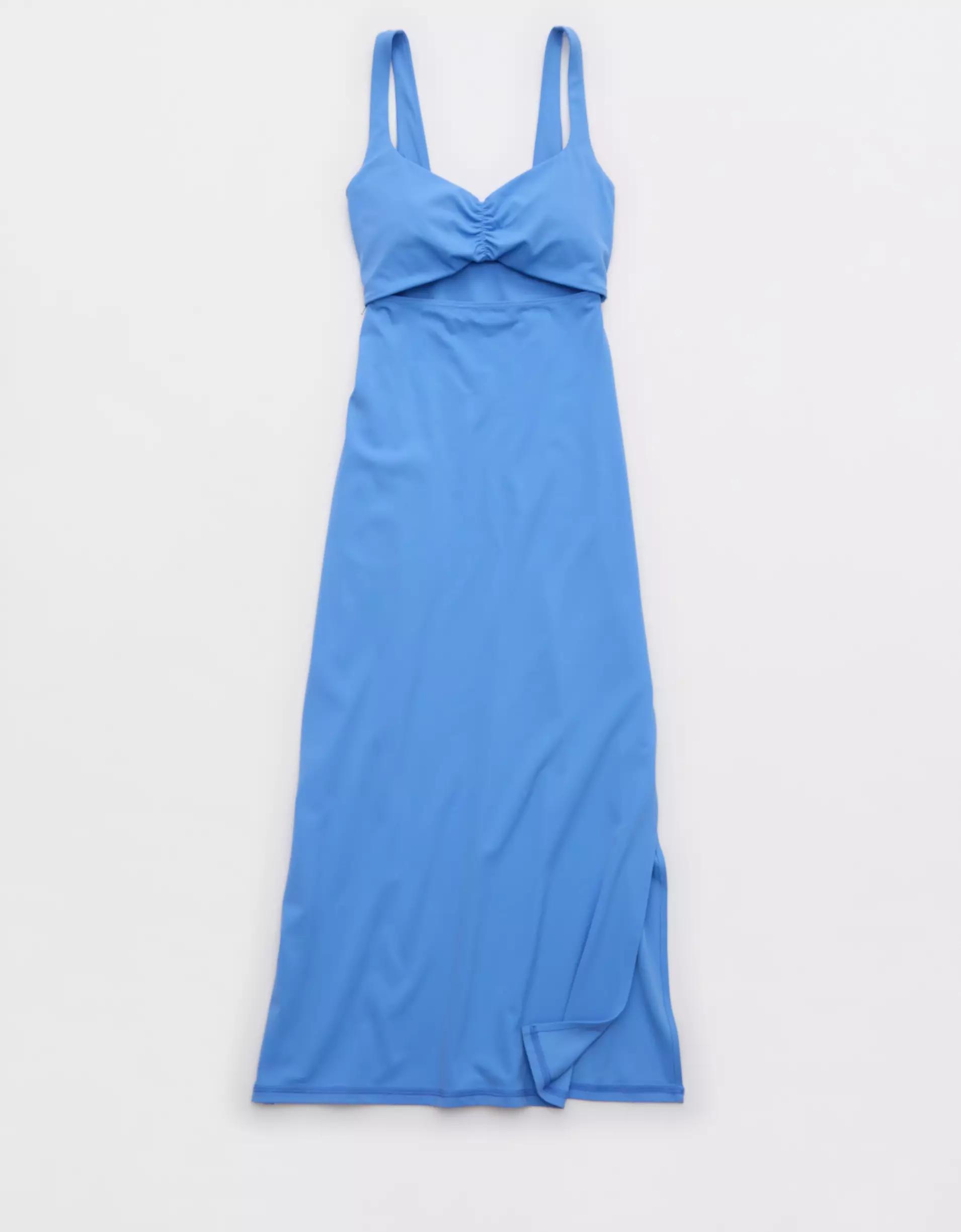 OFFLINE By Aerie Real Me XTRA Night Out Keyhole Midi Dress Product Image