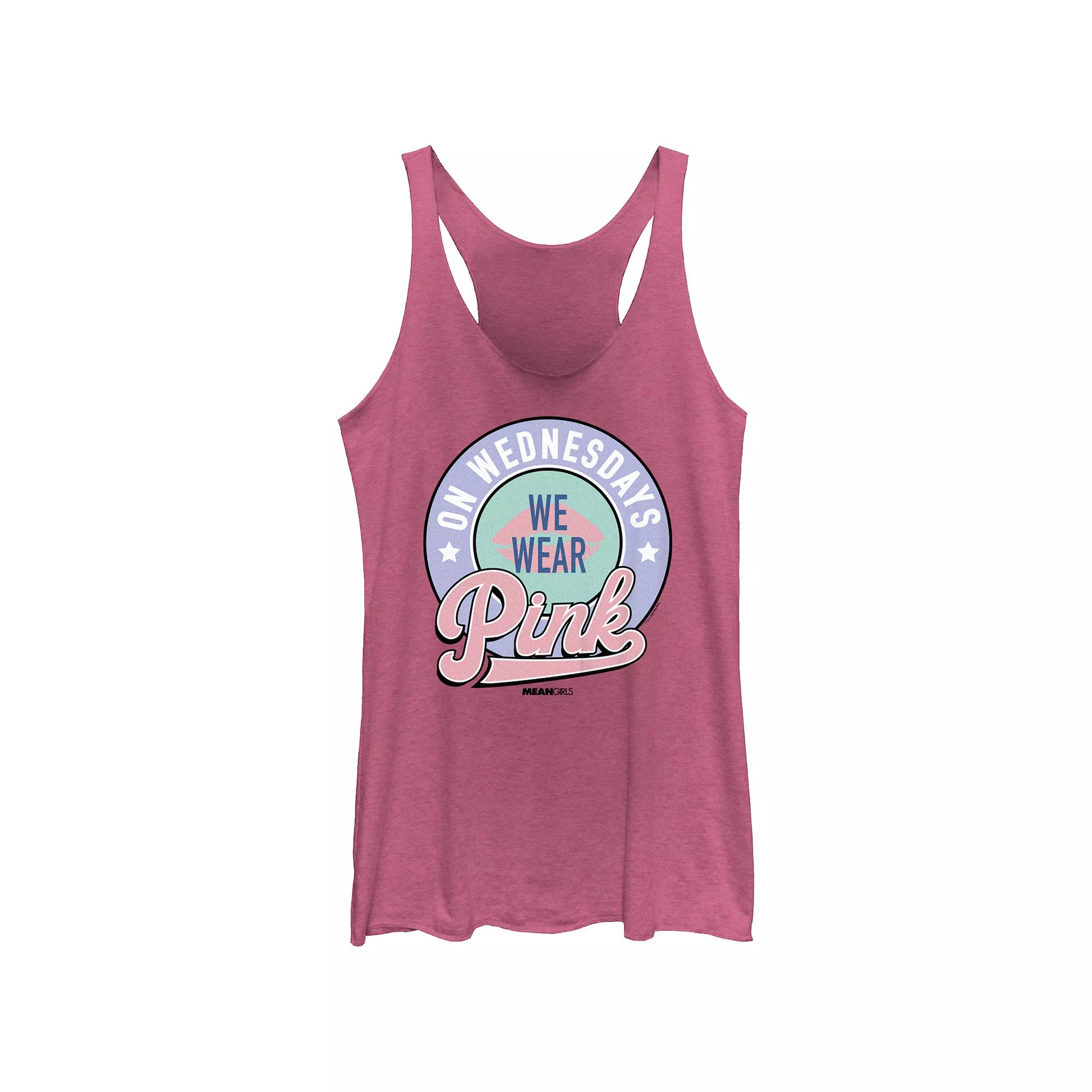Disney's Mickey Mouse Rainbow Stamp Juniors' Tri-Blend Racerback Tank Top, Girl's,  Product Image