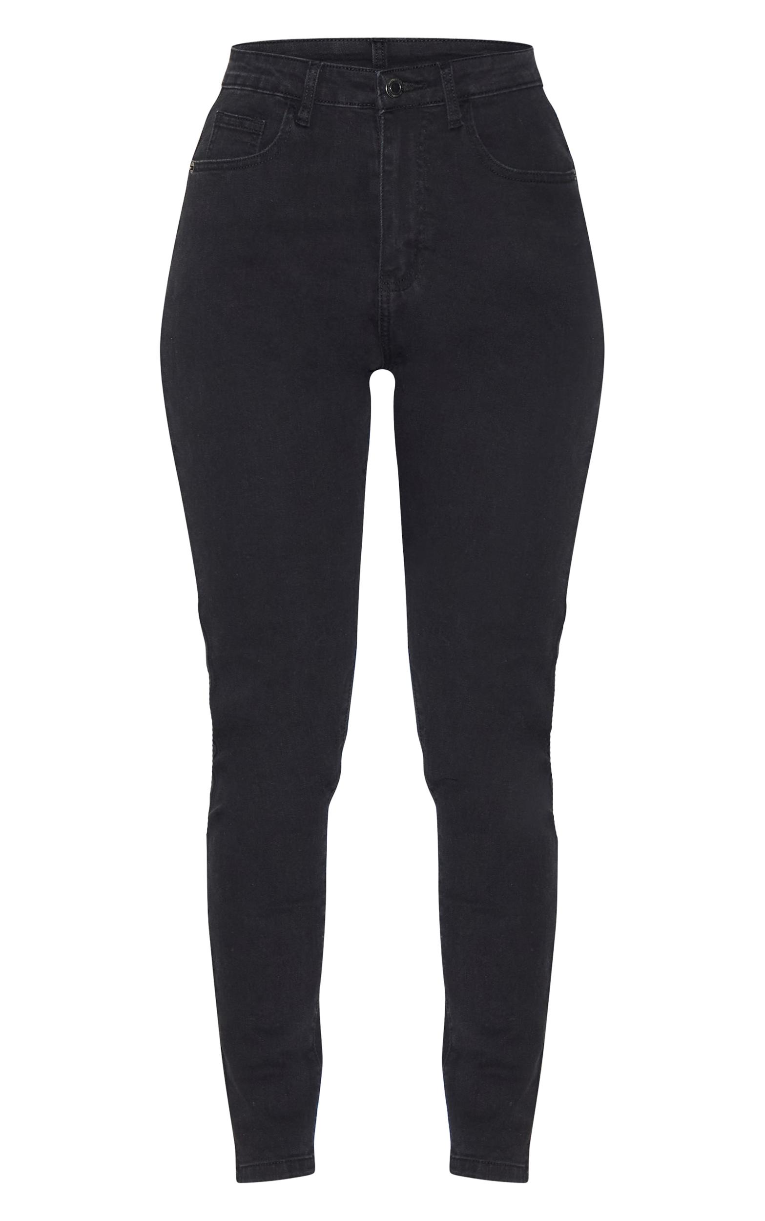 Black 5 Pocket Skinny Jeans Product Image