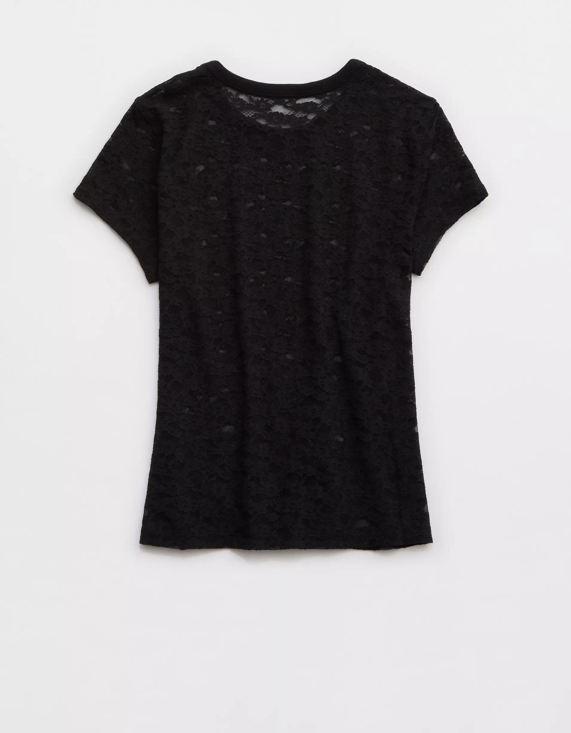 Aerie Lace Vintage T-Shirt Product Image