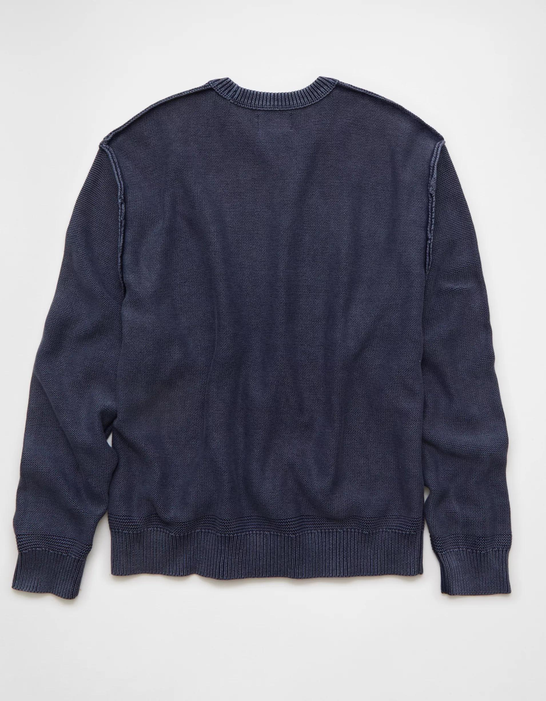 AE Washed Reverse Sweater Product Image