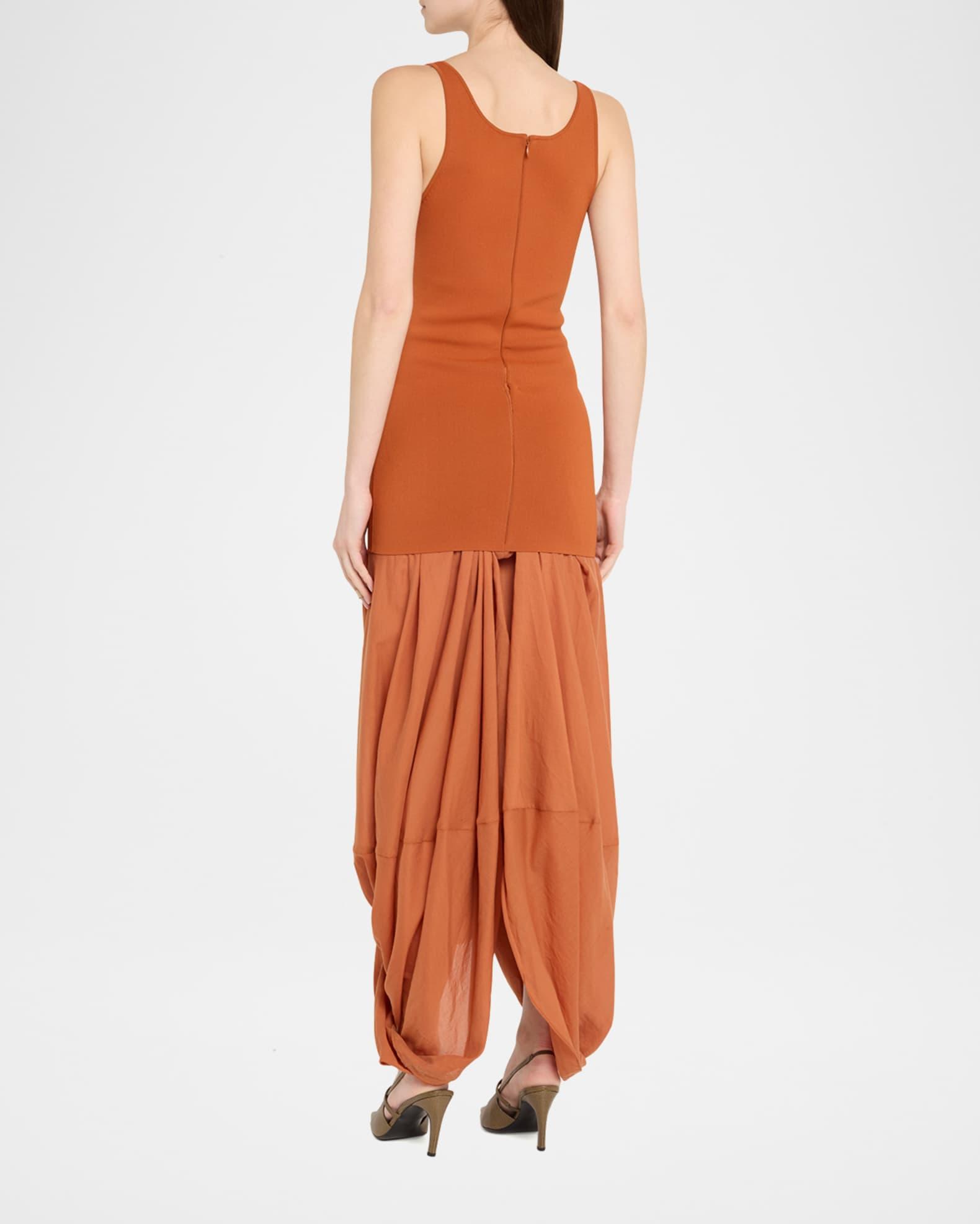 Draped Cocoon Maxi Tank Dress Product Image
