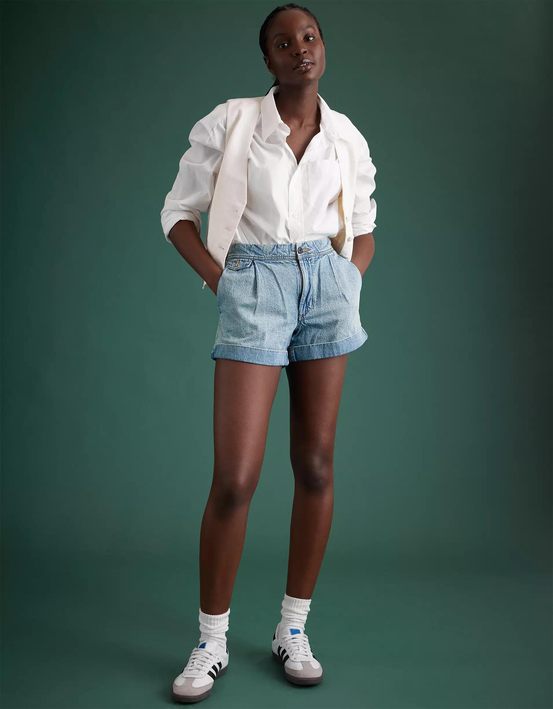 AE77 Premium Denim Military Short Product Image