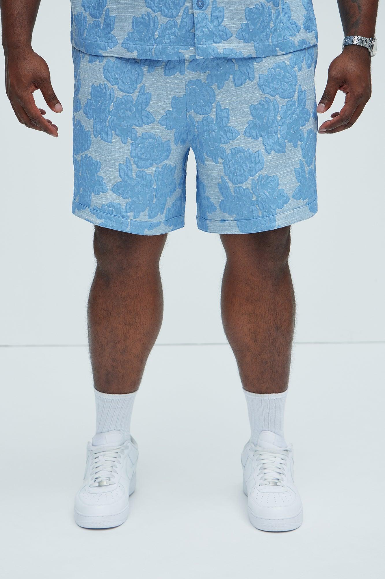Bartlett Jacquard Shorts - Blue/combo Product Image