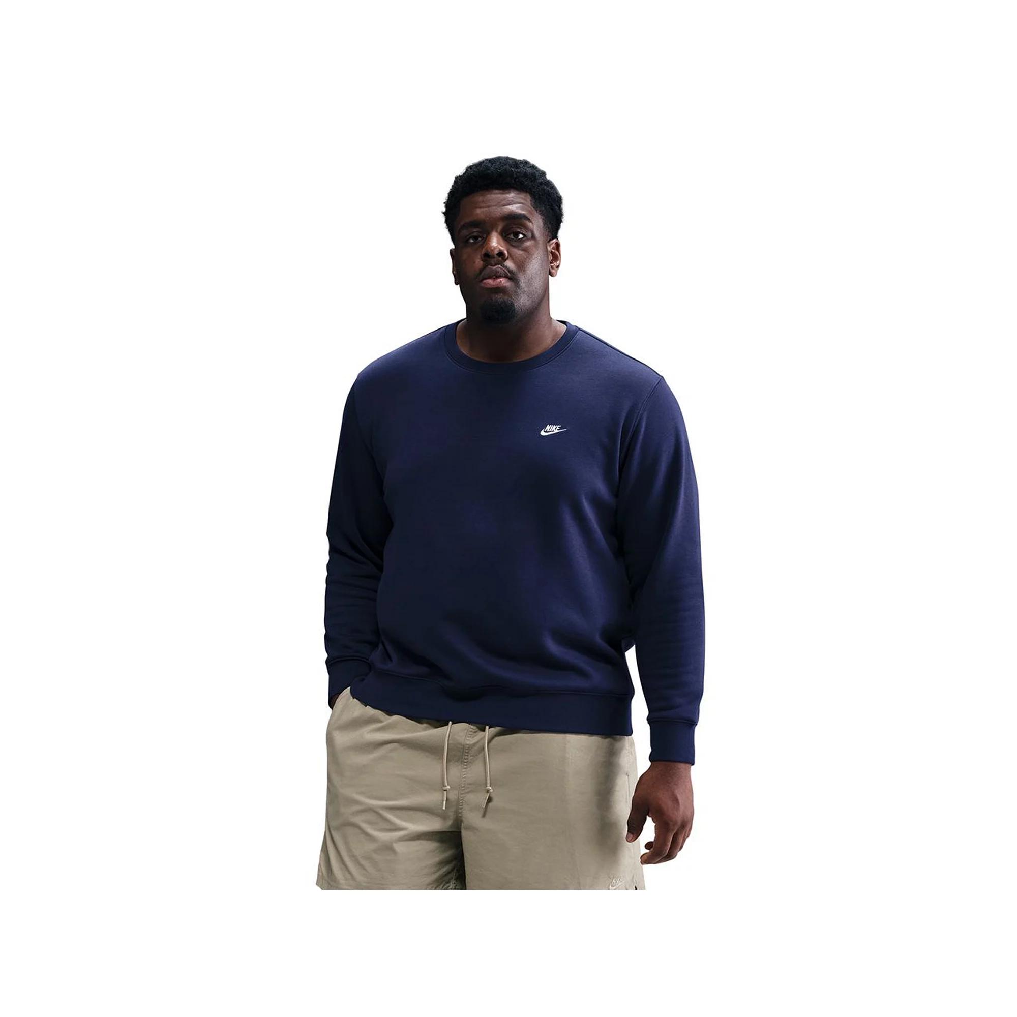 Men's Nike Club Brushed Fleece Crewneck Sweatshirt,  Product Image