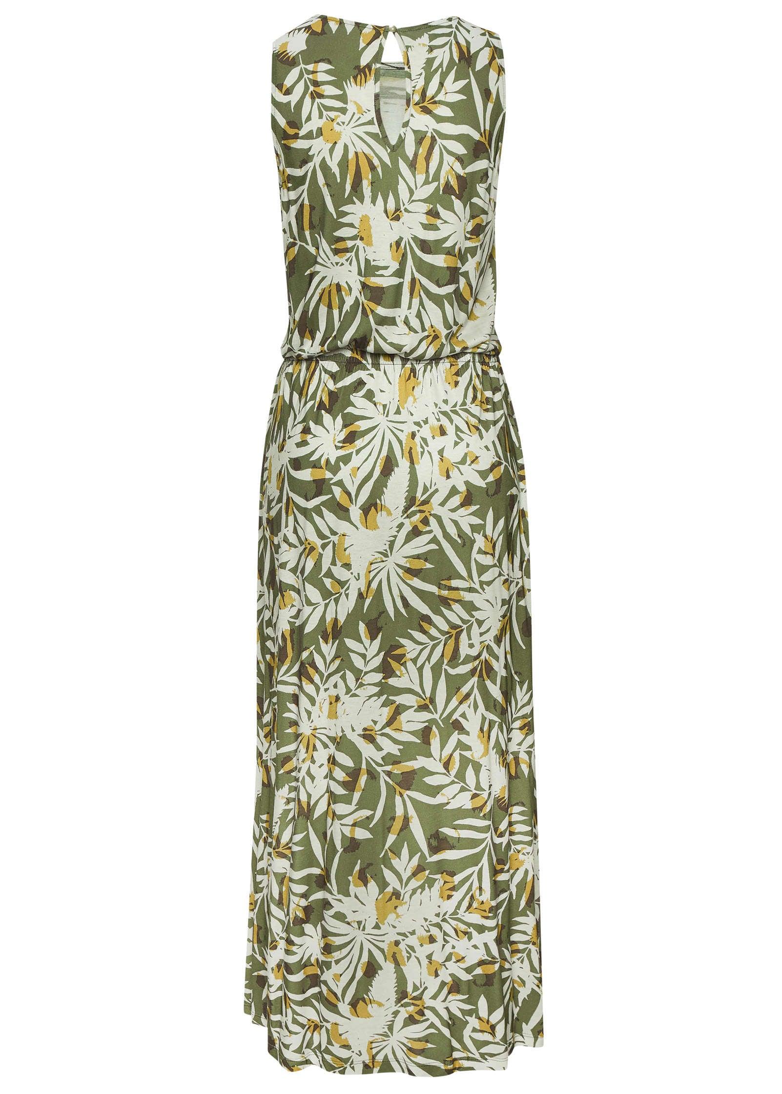 Sleeveless Floral Maxi Dres - Green Multi Product Image