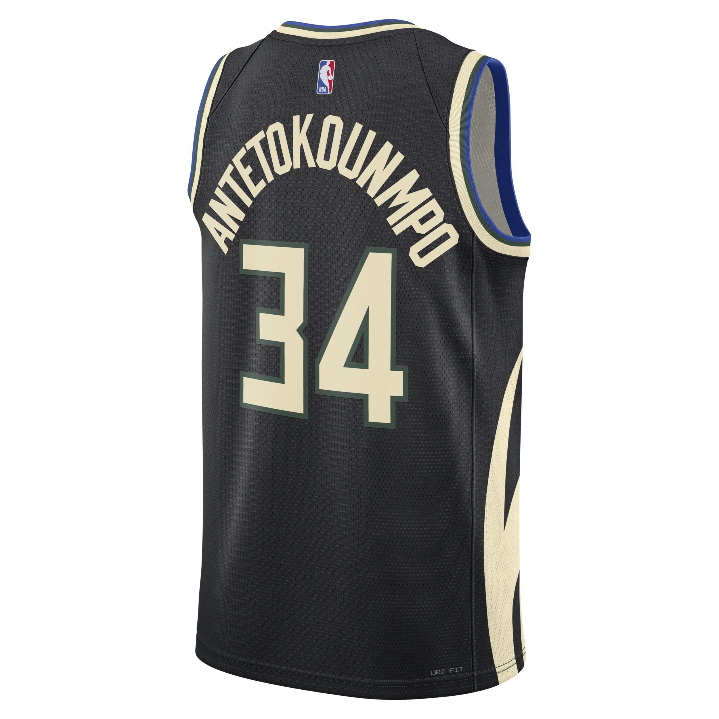 Men's Milwaukee Bucks Statement Edition Jordan Dri-FIT NBA Swingman Jersey Product Image