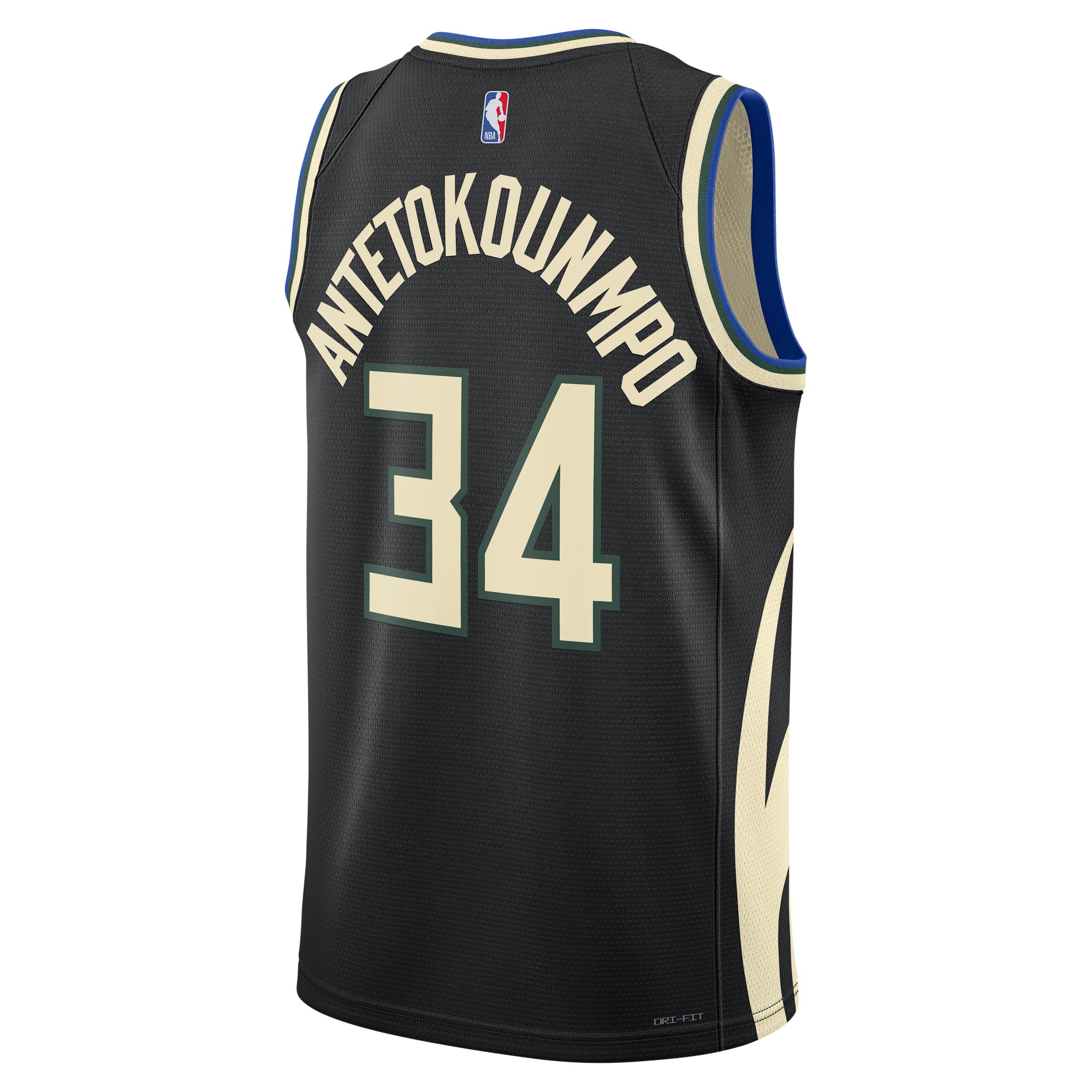 Men's Milwaukee Bucks Statement Edition Jordan Dri-FIT NBA Swingman Jersey Product Image