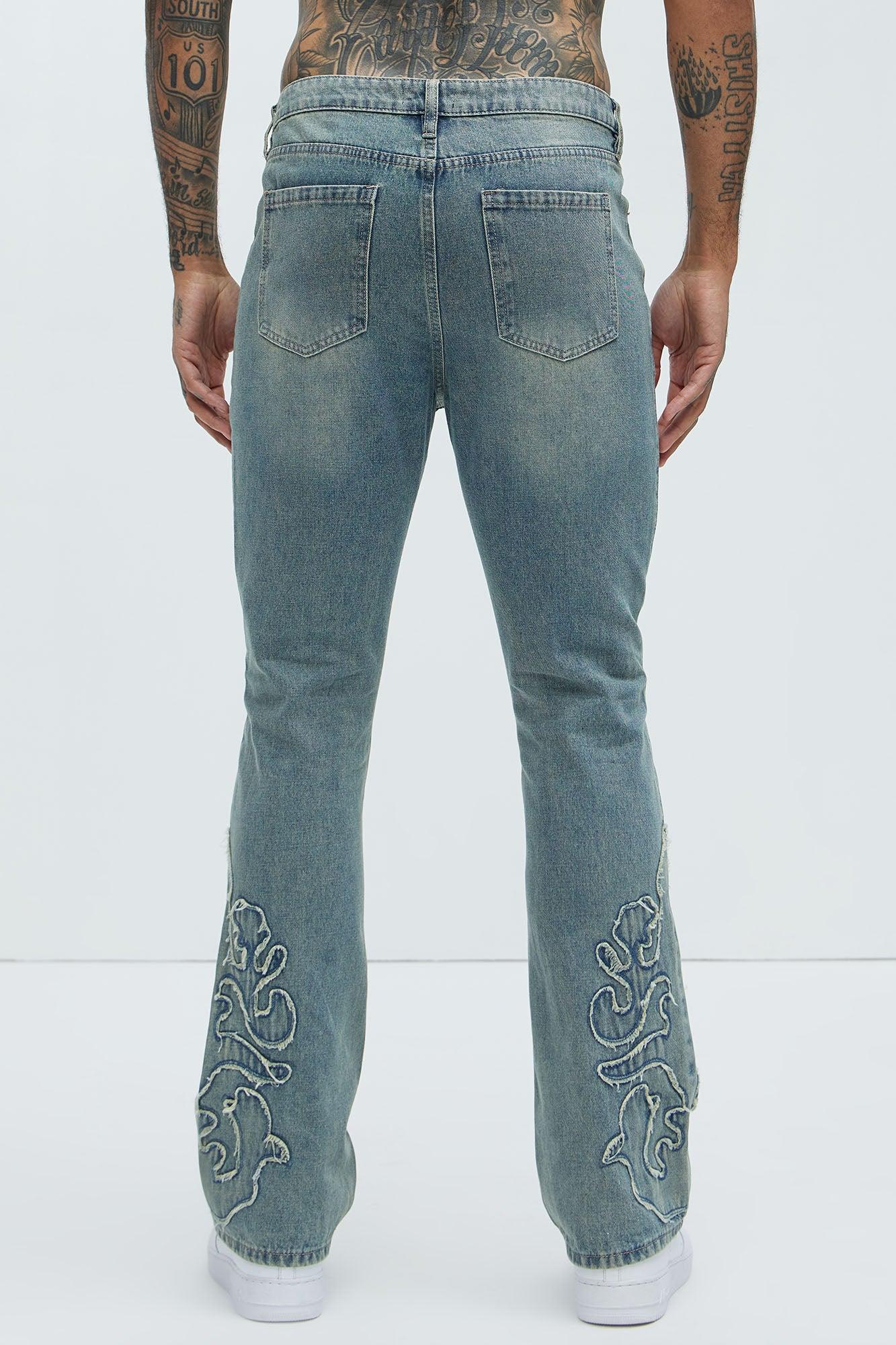 Tumble Slim Flare Jeans - Light Blue Wash Product Image
