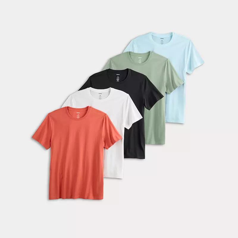 Men's Sonoma Goods For Life® Supersoft 5-Pack Crewneck Tees,  Product Image