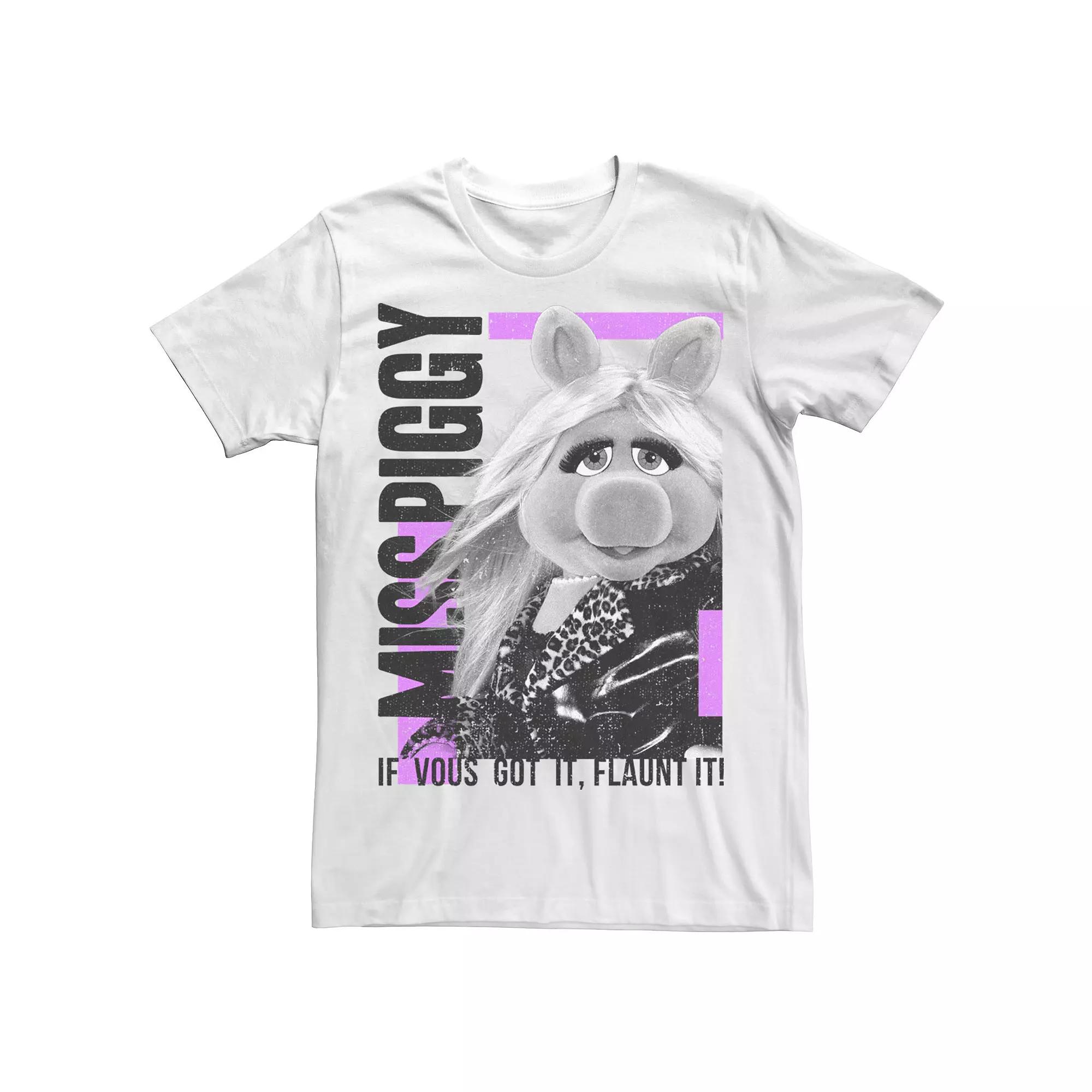 Men's Muppet Flaunt It Miss Portrait Tee, Size: XXL, White Product Image