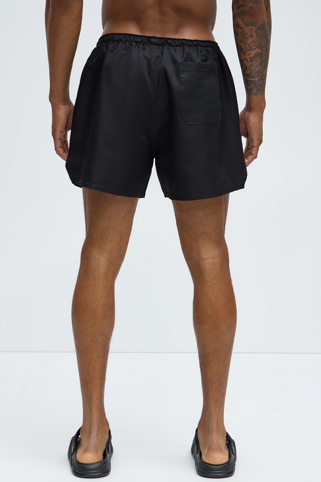 Luxury Life Swim Mid Trunk - Black Product Image