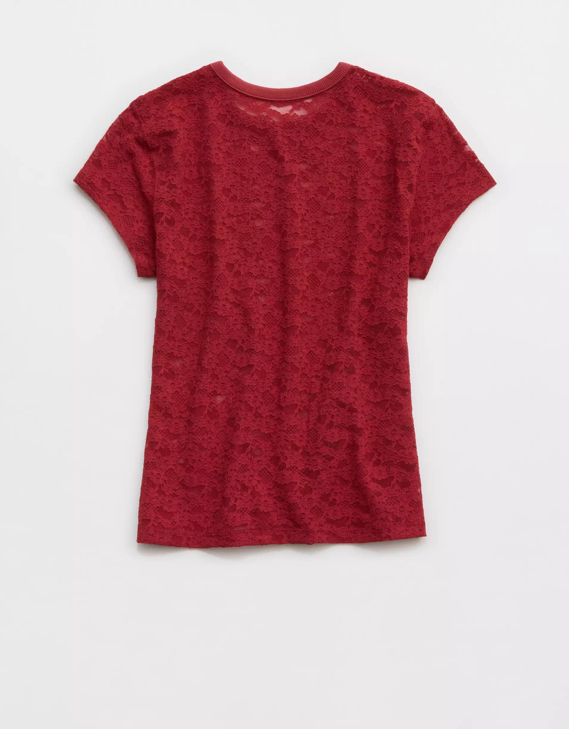 Aerie Lace Vintage T-Shirt Product Image