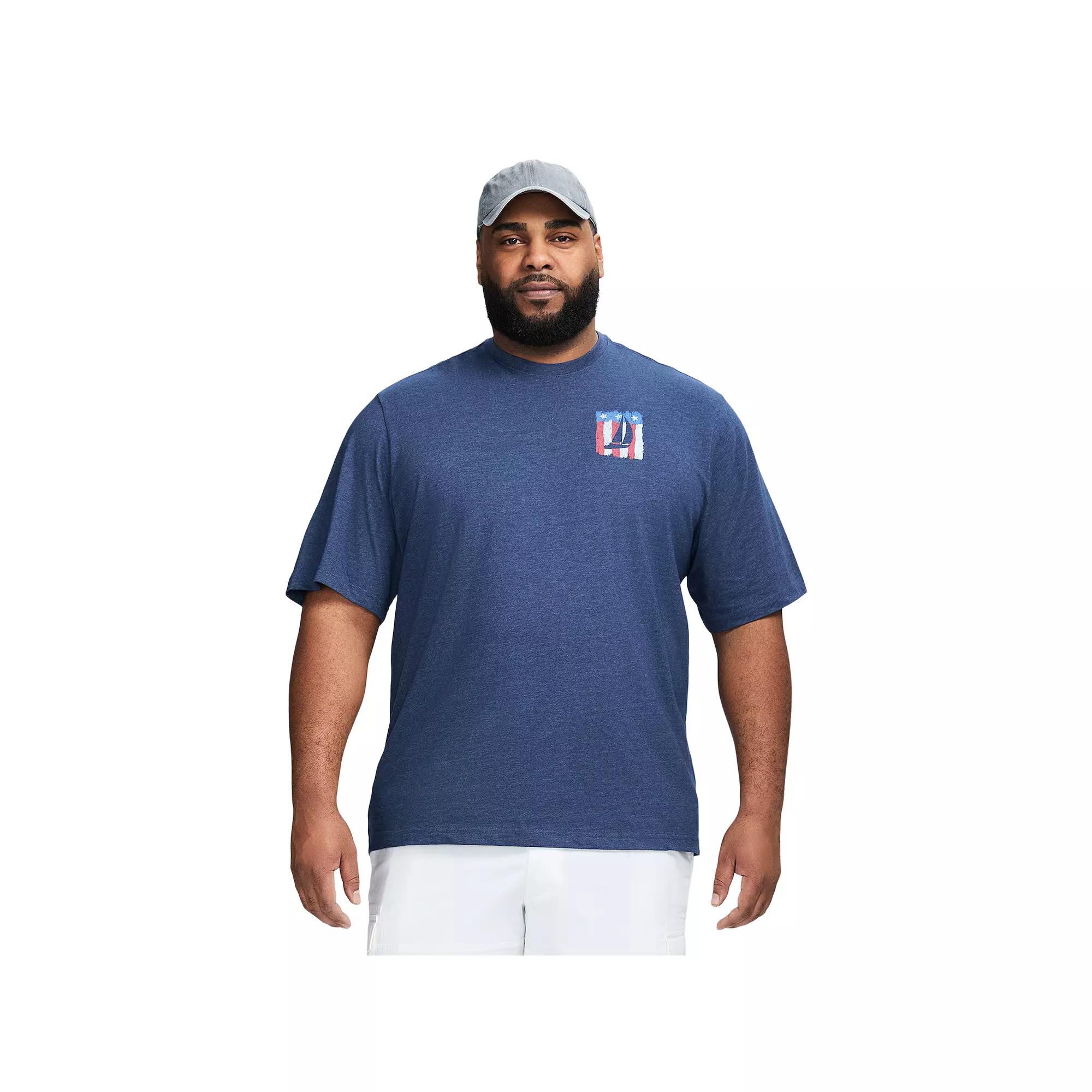 Big & Tall IZOD Saltwater Soft Wash Short Sleeve Graphic Tee, Men's, Size: 2XB, Medieval Blue Product Image