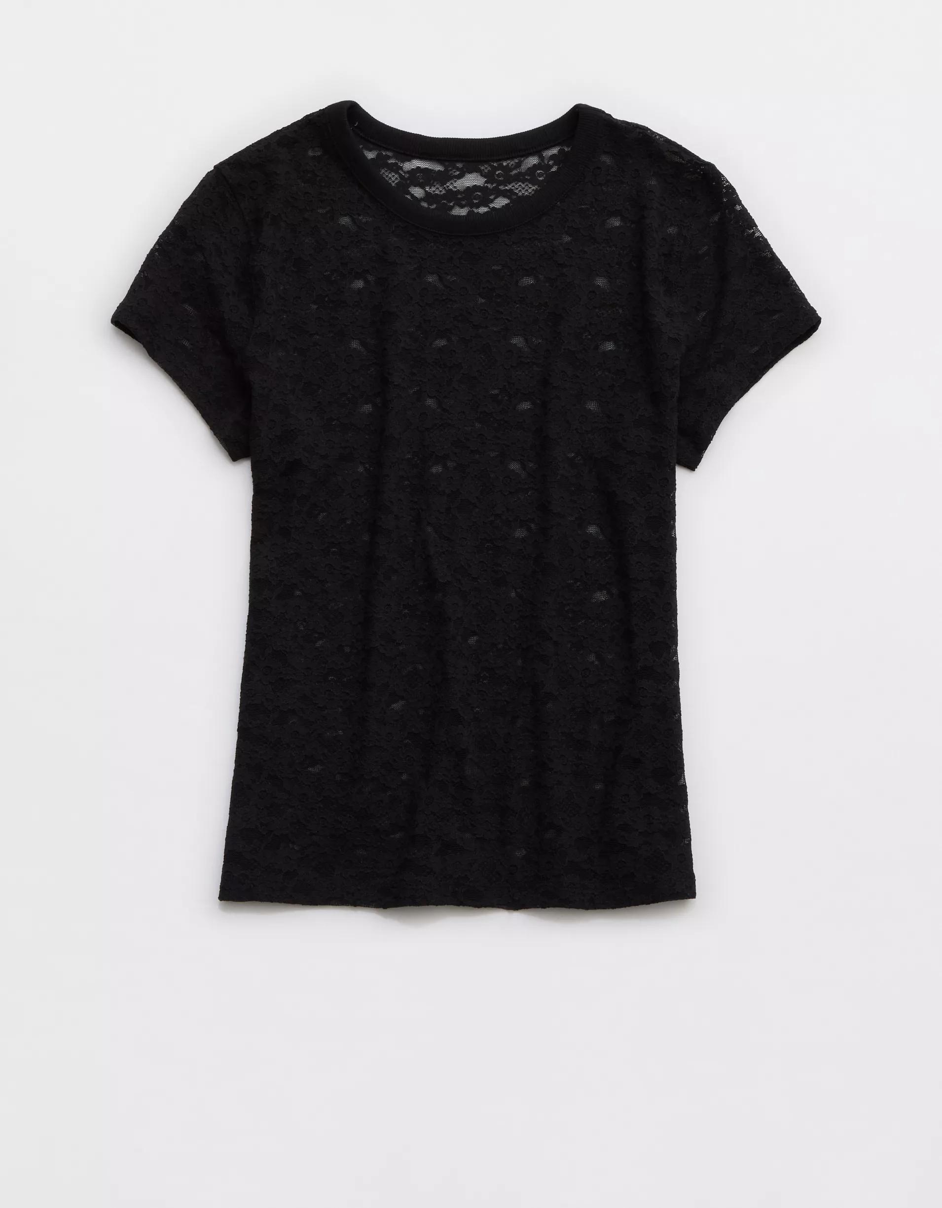 Aerie Lace Vintage T-Shirt Product Image
