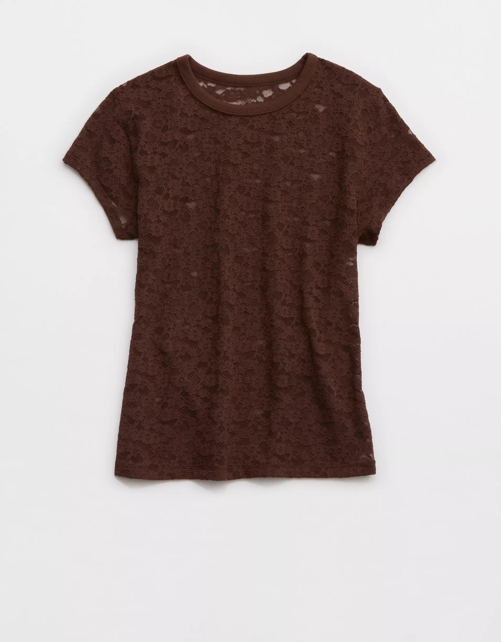 Aerie Lace Vintage T-Shirt Product Image