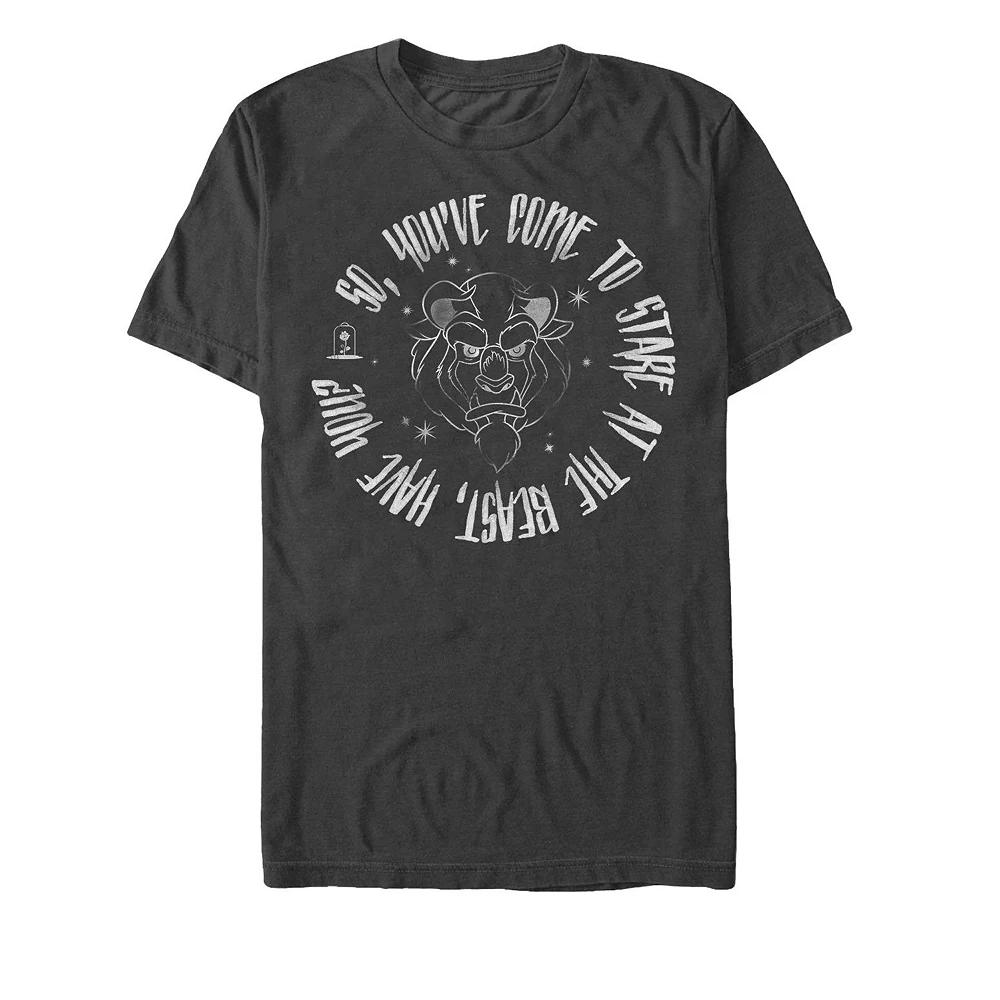 Men's Disney's Beauty and the Beast Ignore Me Tee, Size: XXL, Black Product Image
