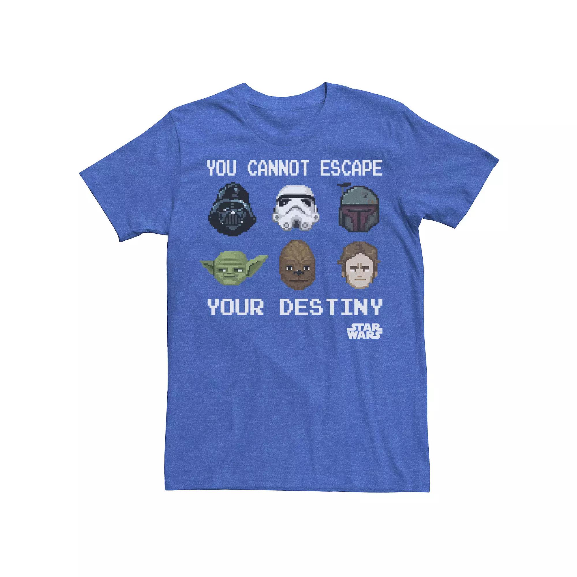 Men's Star Wars Good & Evil 8-Bit Can't Escape Pixelate Graphic Tee,  Product Image