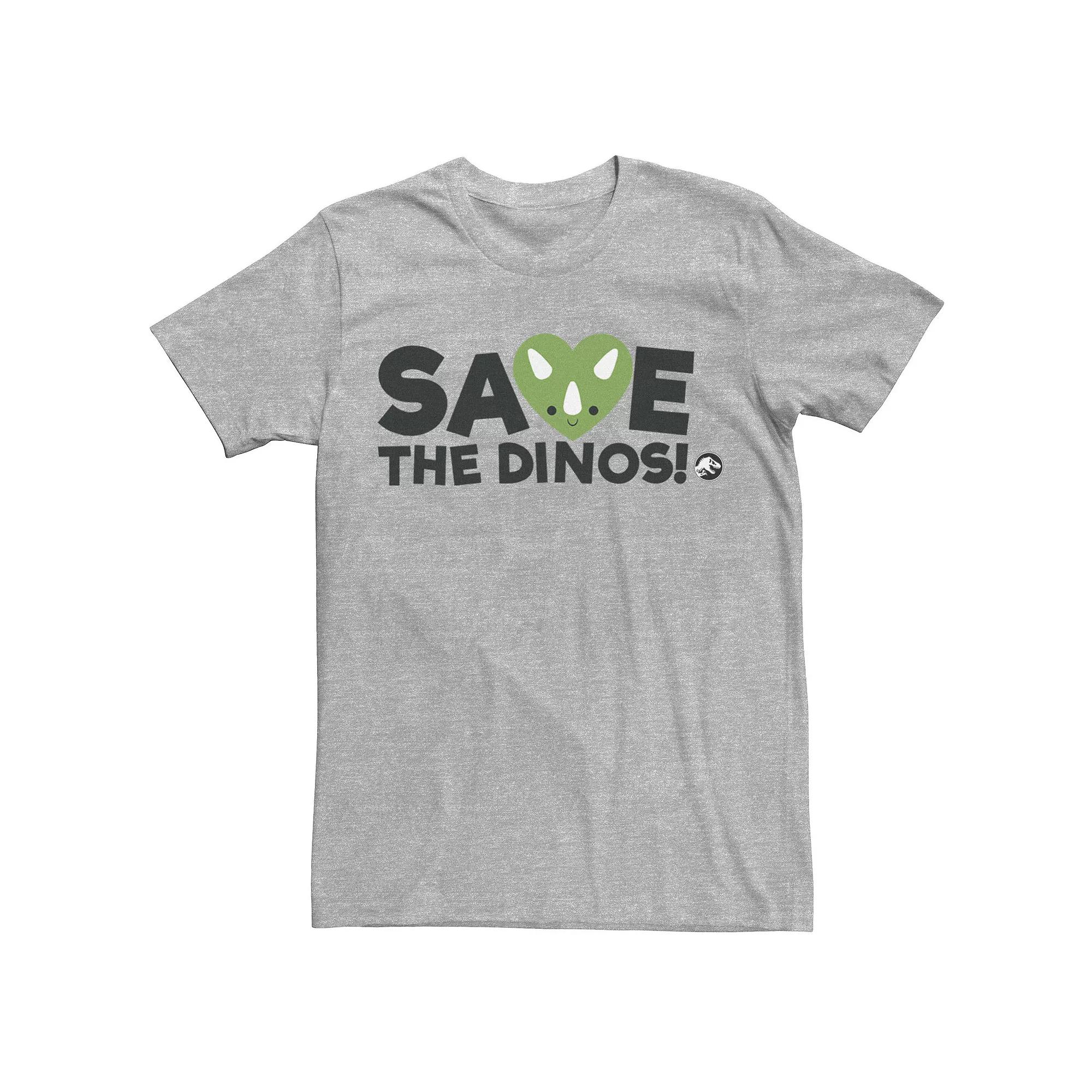 Men's Jurassic World Save Dinos Tee, Size: Medium, Athletic Grey Product Image