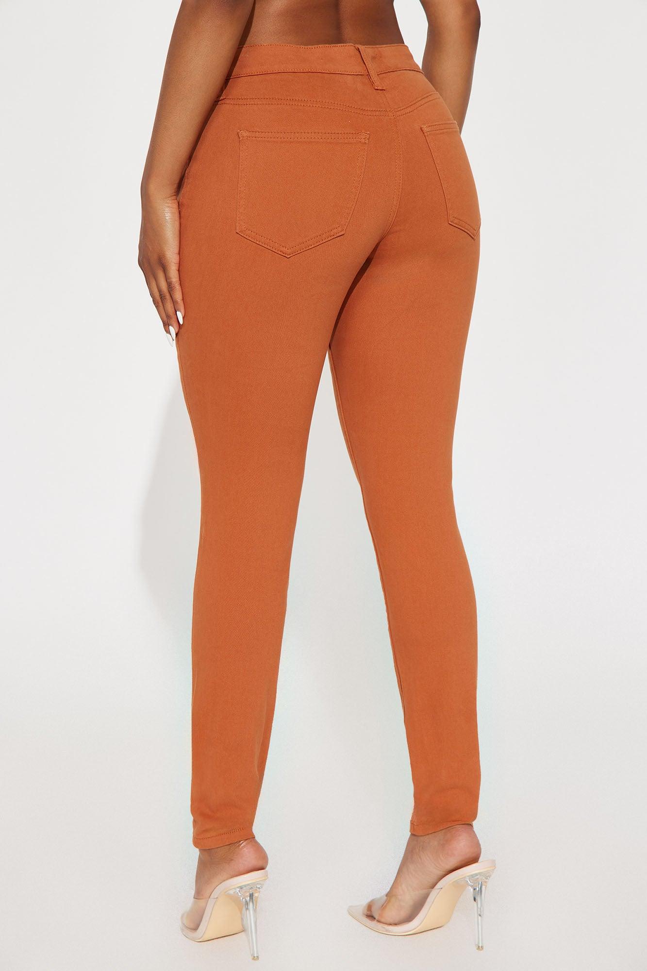 Skinny Uniform Pants - Rust Female Product Image