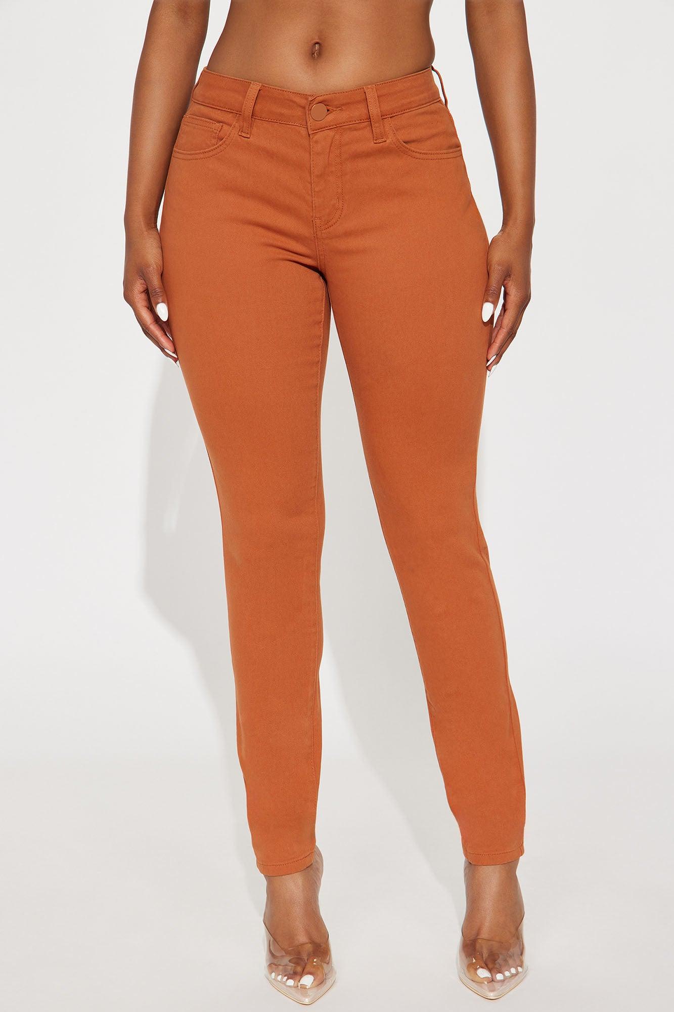 Skinny Uniform Pants - Rust Female Product Image