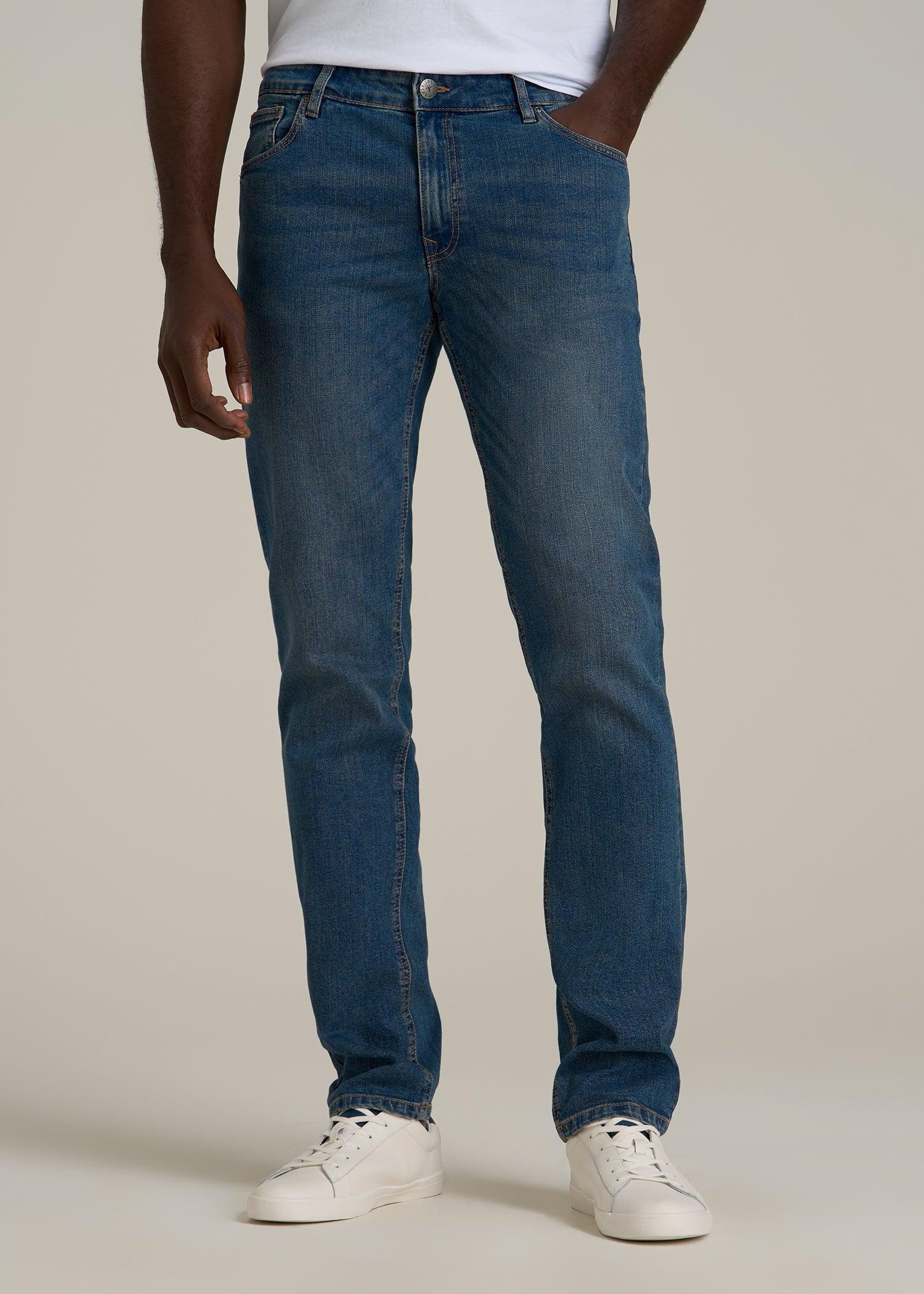 Carman TAPERED Jeans for Tall Men in Worn Blue Male Product Image
