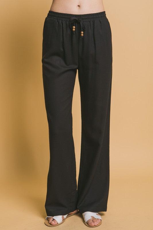 WARMER WEATHER LINEN BEACH PANTS Product Image