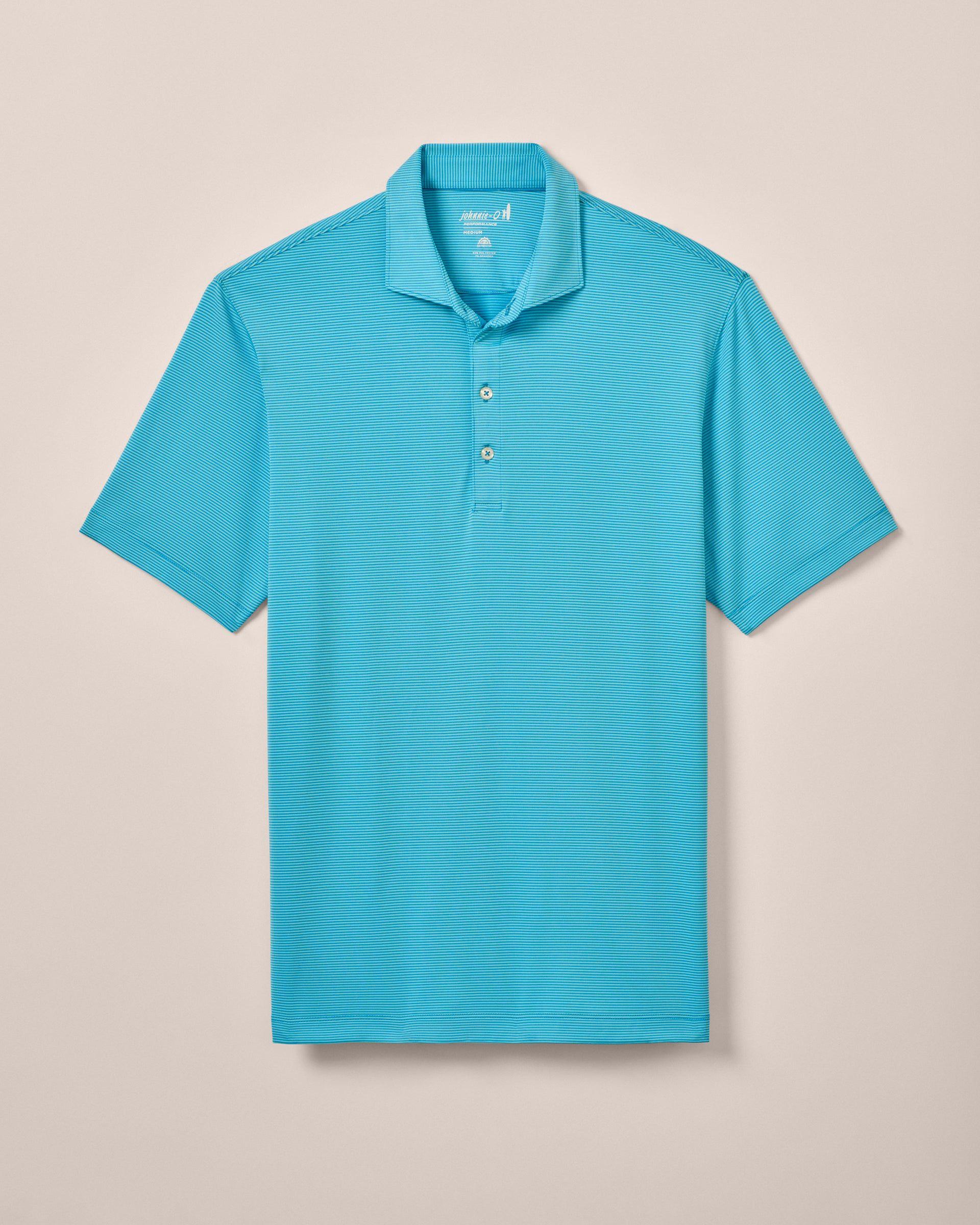 PerryGolf Performance Jersey Polo - Lyndonn Stripe Product Image