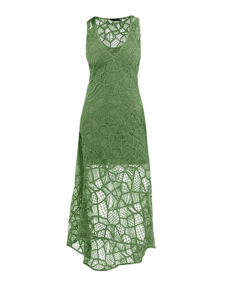 Hollie Midi Dress - Aloe Product Image