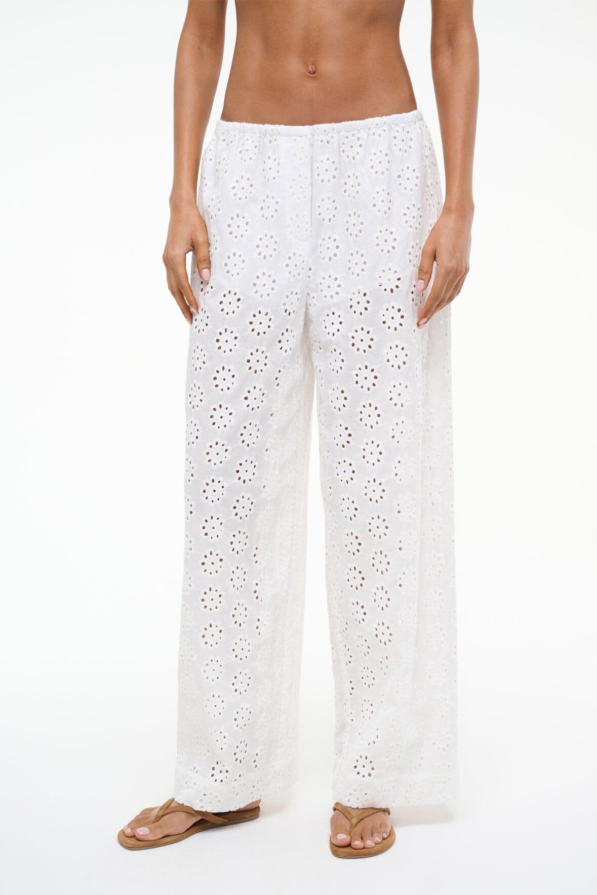 BONFIRE PANT | WHITE EYELET Product Image