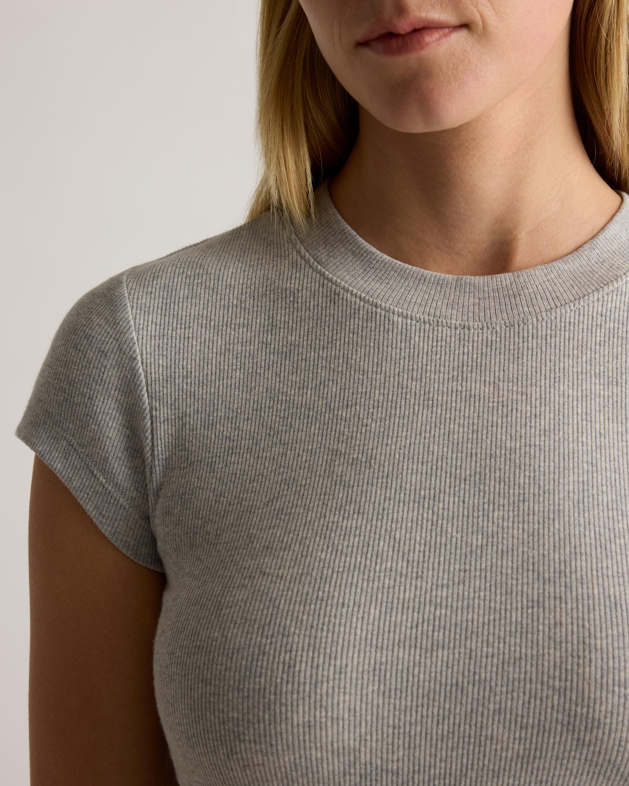 Quince | Women's Micro-Rib Crewneck T-Shirt Organic Cotton Product Image