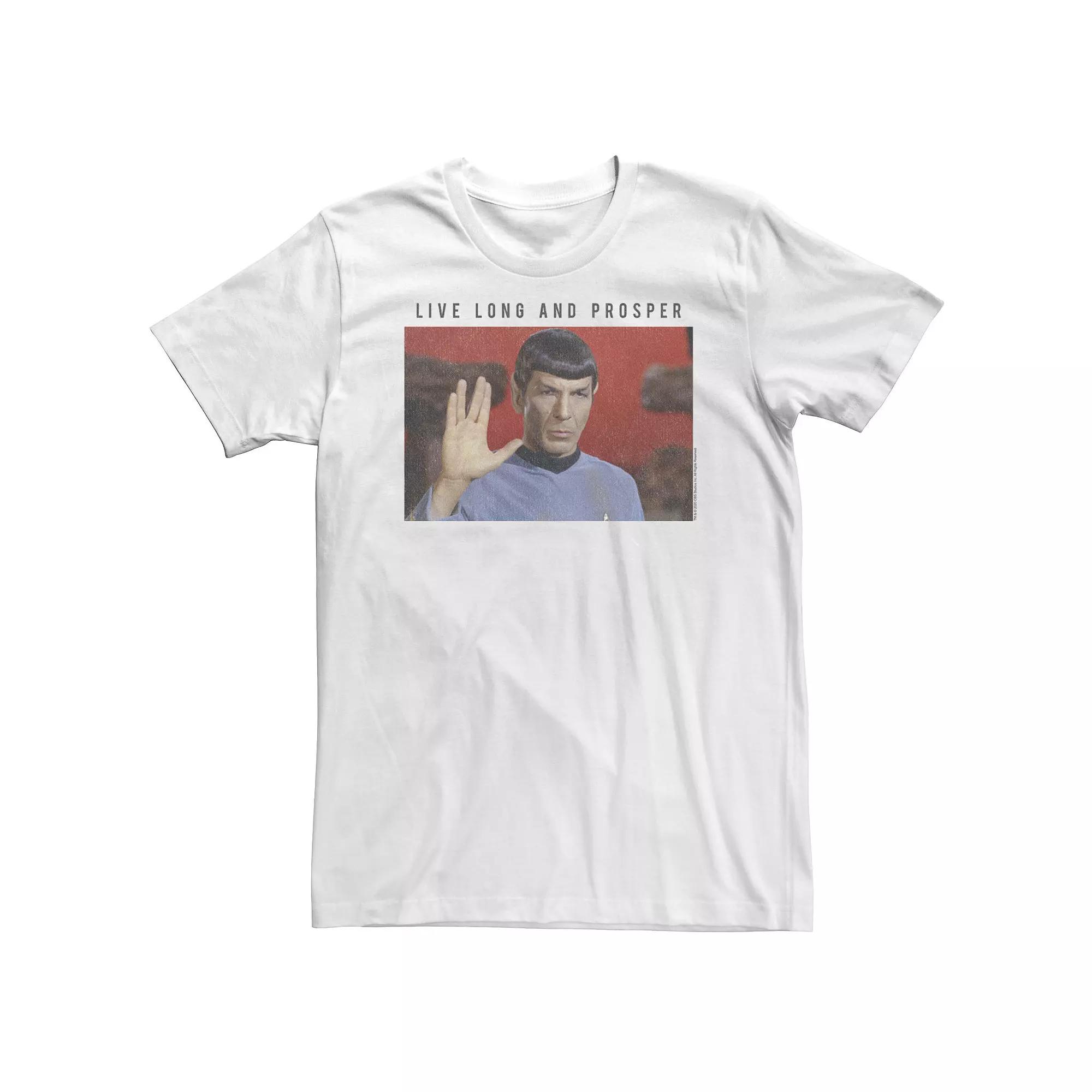 Big & Tall Star Trek: The Original Series Spock "Live Long And Prosper" Tee, Men's,  Product Image