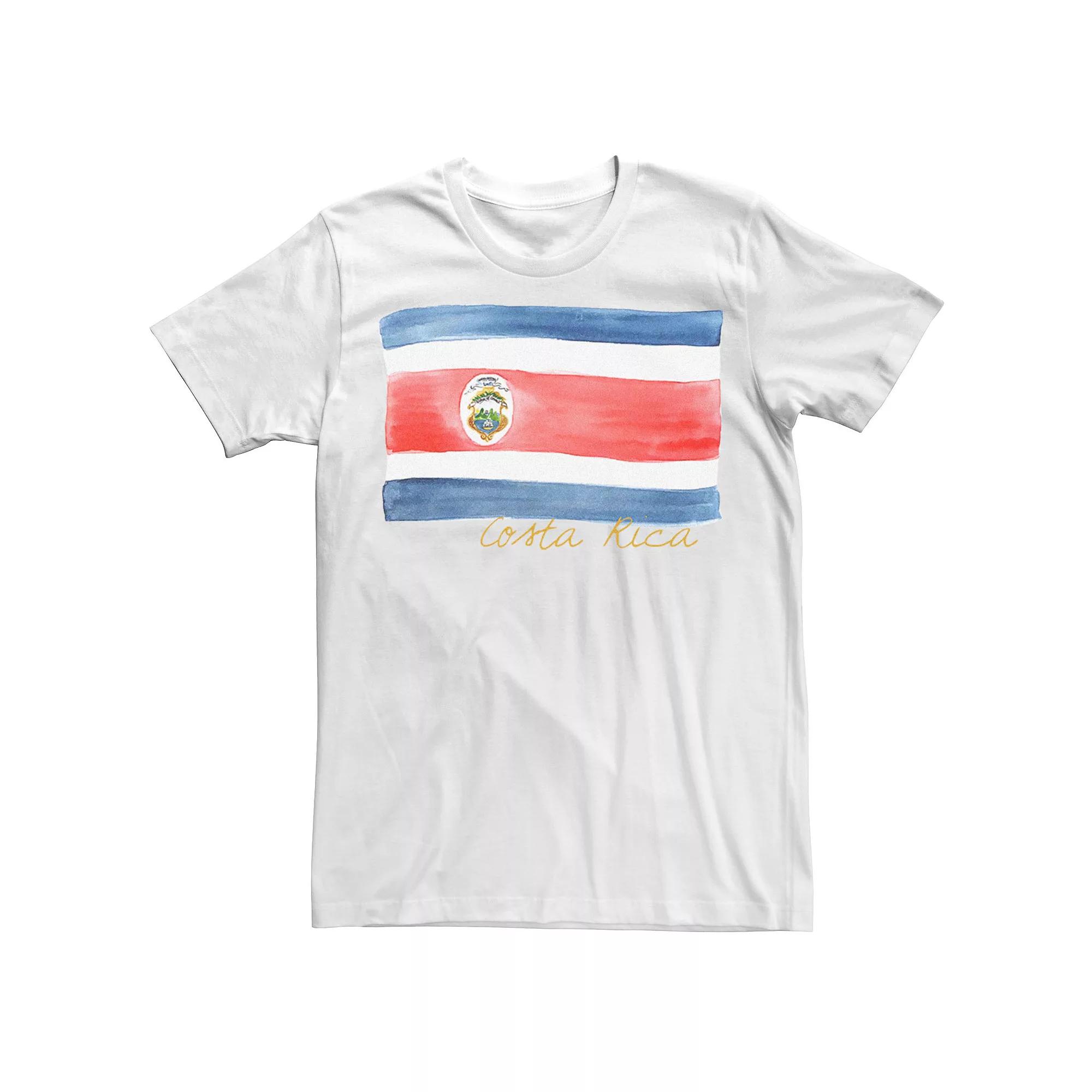 Men's HHM Costa Rica Flag Watercolor Tee,  Product Image