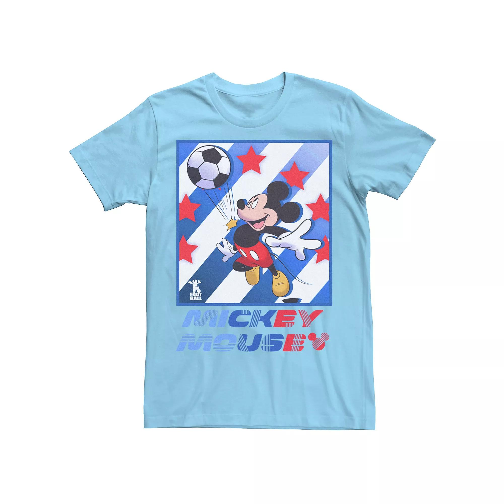 Men's Mickey Classic Mickey Football Star Soccer Tee,  Product Image