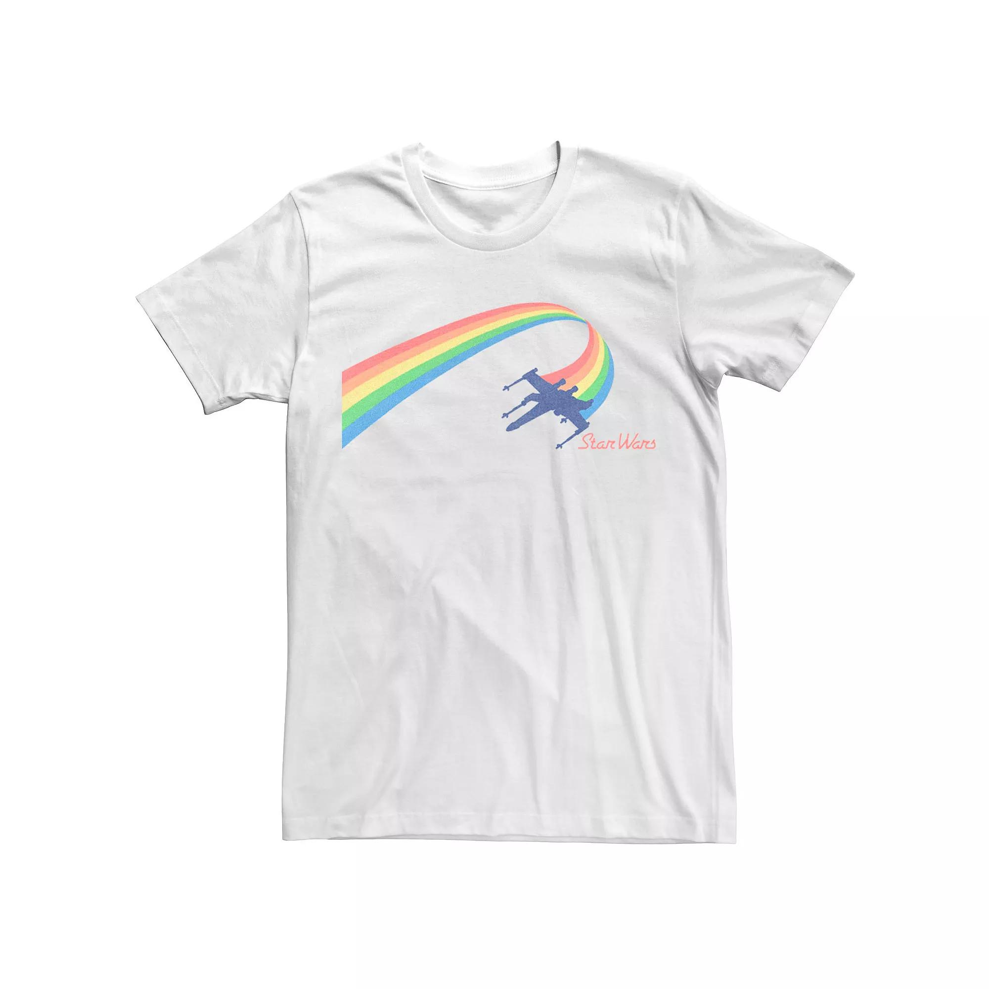 Men's Star Wars X-Wing Rainbow Flight Tee,  Product Image