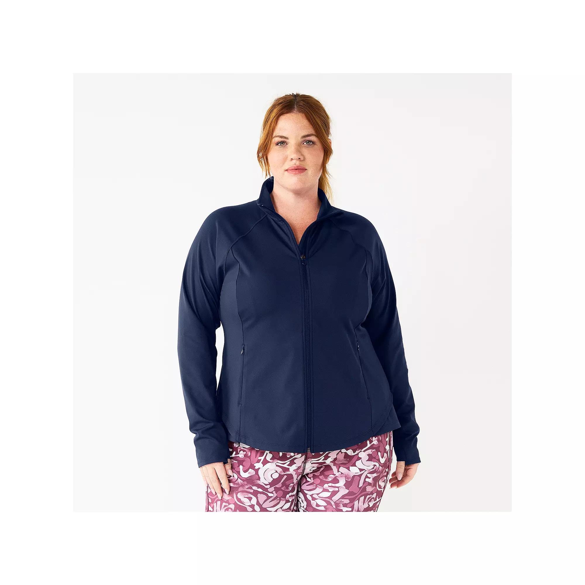 Plus Size Tek Gear® Ultrastretch Performance Jacket, Women's, Size: 2XL, Blue Romance Product Image