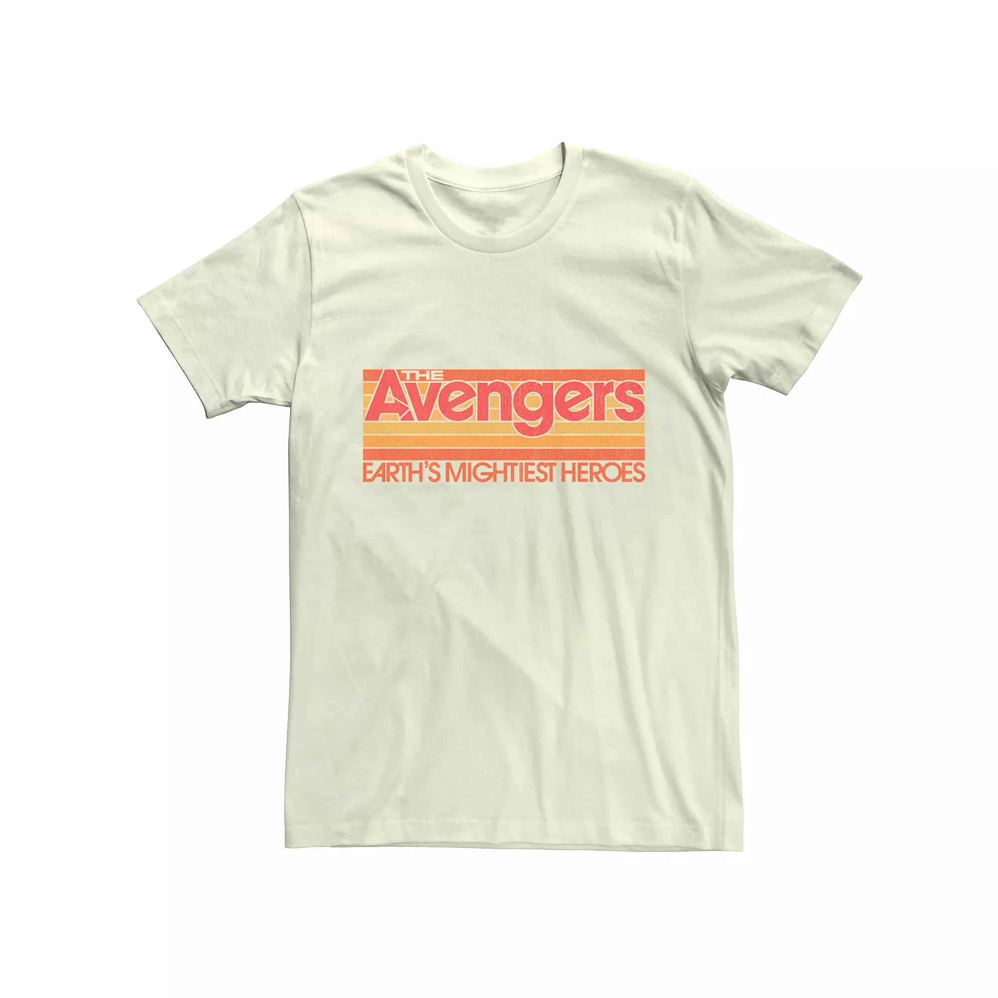 Men's Marvel Avengers Happy First Day Of School Text Tee,  Product Image