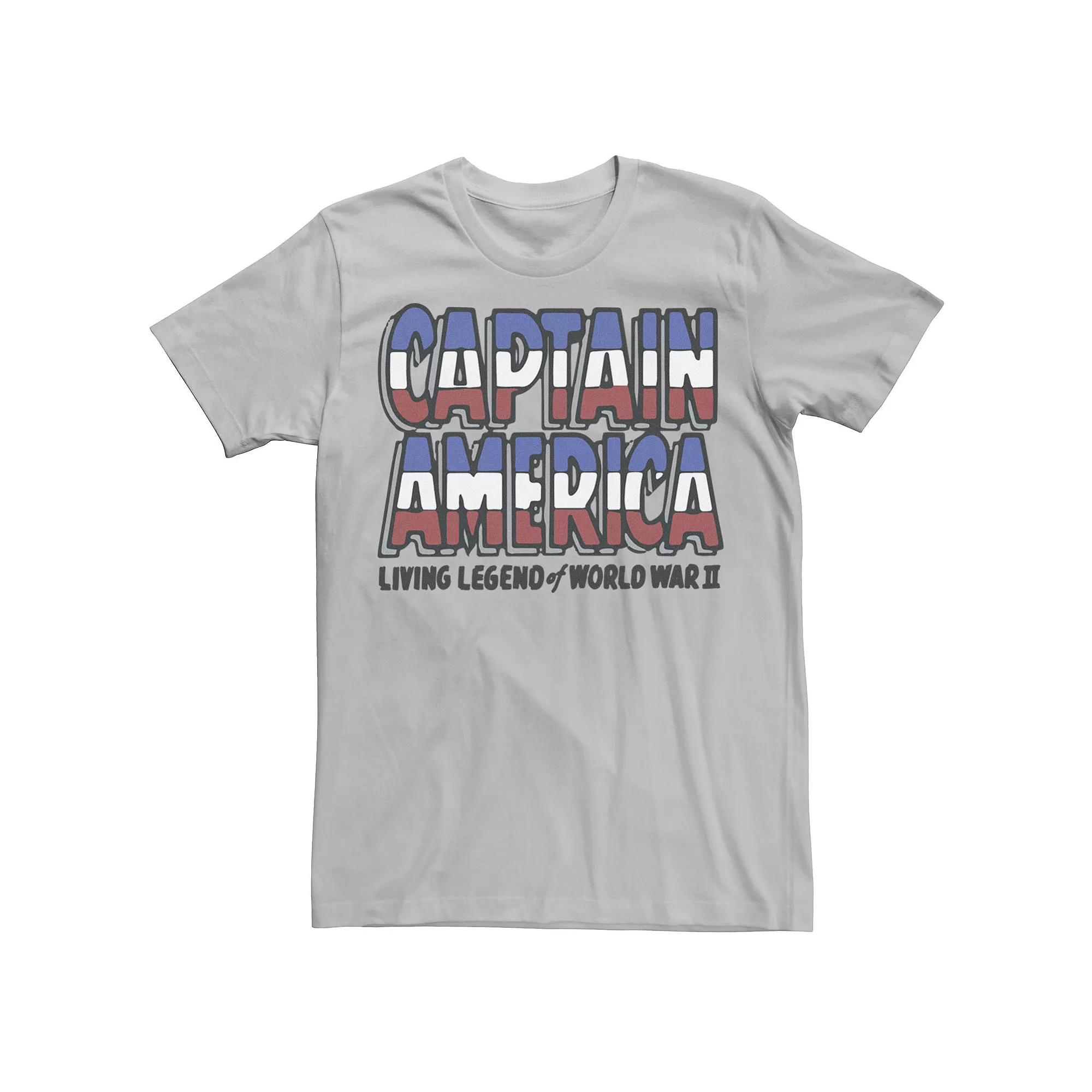 Men's Marvel Captain America Living Legend Of World War II Tee,  Product Image