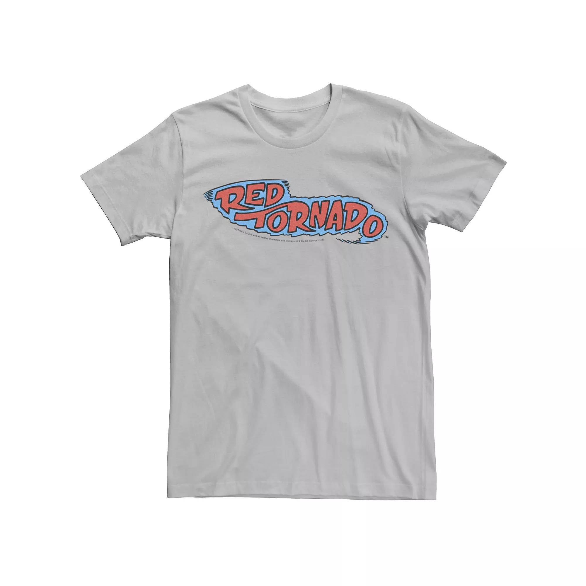 Men's DC Comics Red Tornado Text Logo Poster Tee,  Product Image