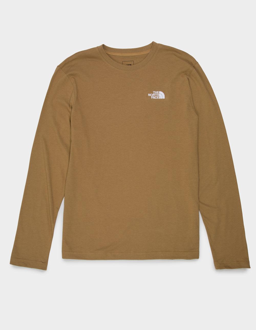THE NORTH FACE Evolution Mens Long Sleeve Tee - BROWN Product Image