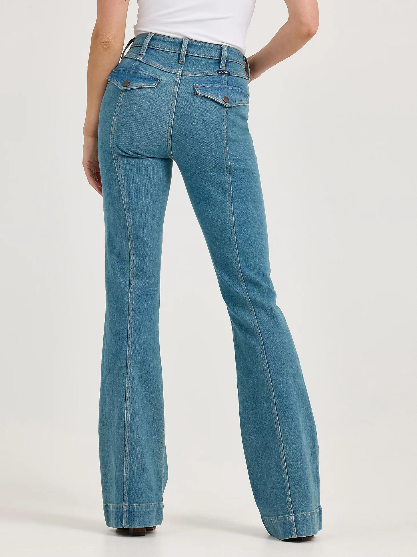 Women's Wrangler Retro® Bailey High Rise Pintuck Trouser Jean in Brooklyn Product Image