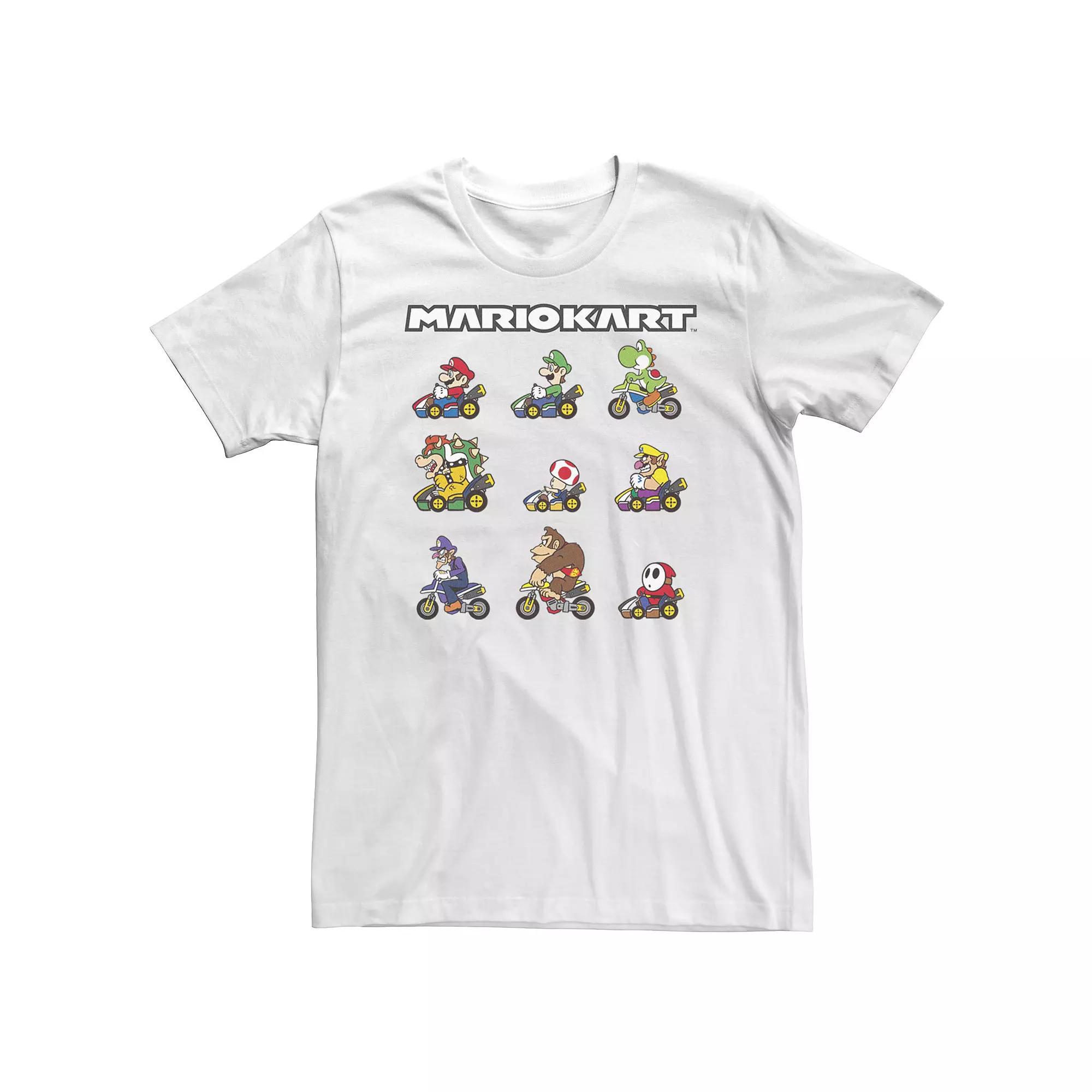 Big & Tall Nintendo Mario Kart Racers Ready Line-Up Tee, Men's,  Product Image