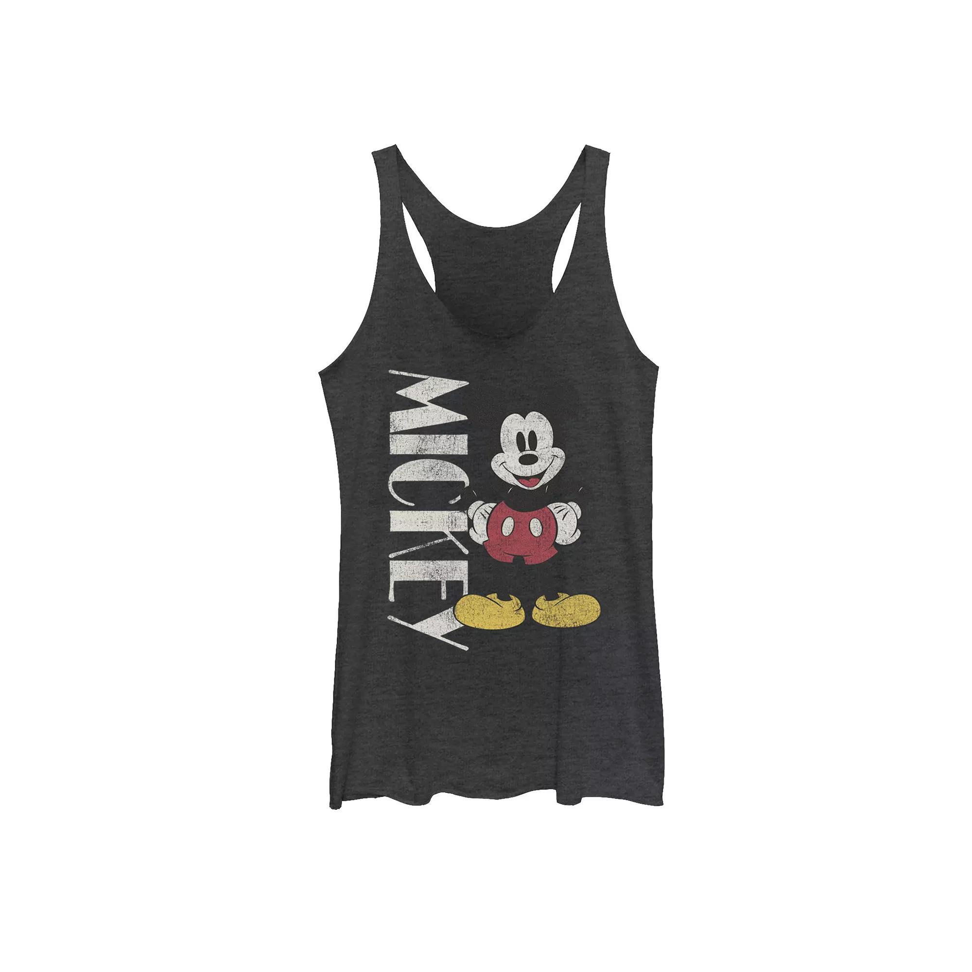 Disney's Mickey And Friends Mickey Vintage Stance Juniors' Racerback Graphic Tank Top, Girl's,  Product Image