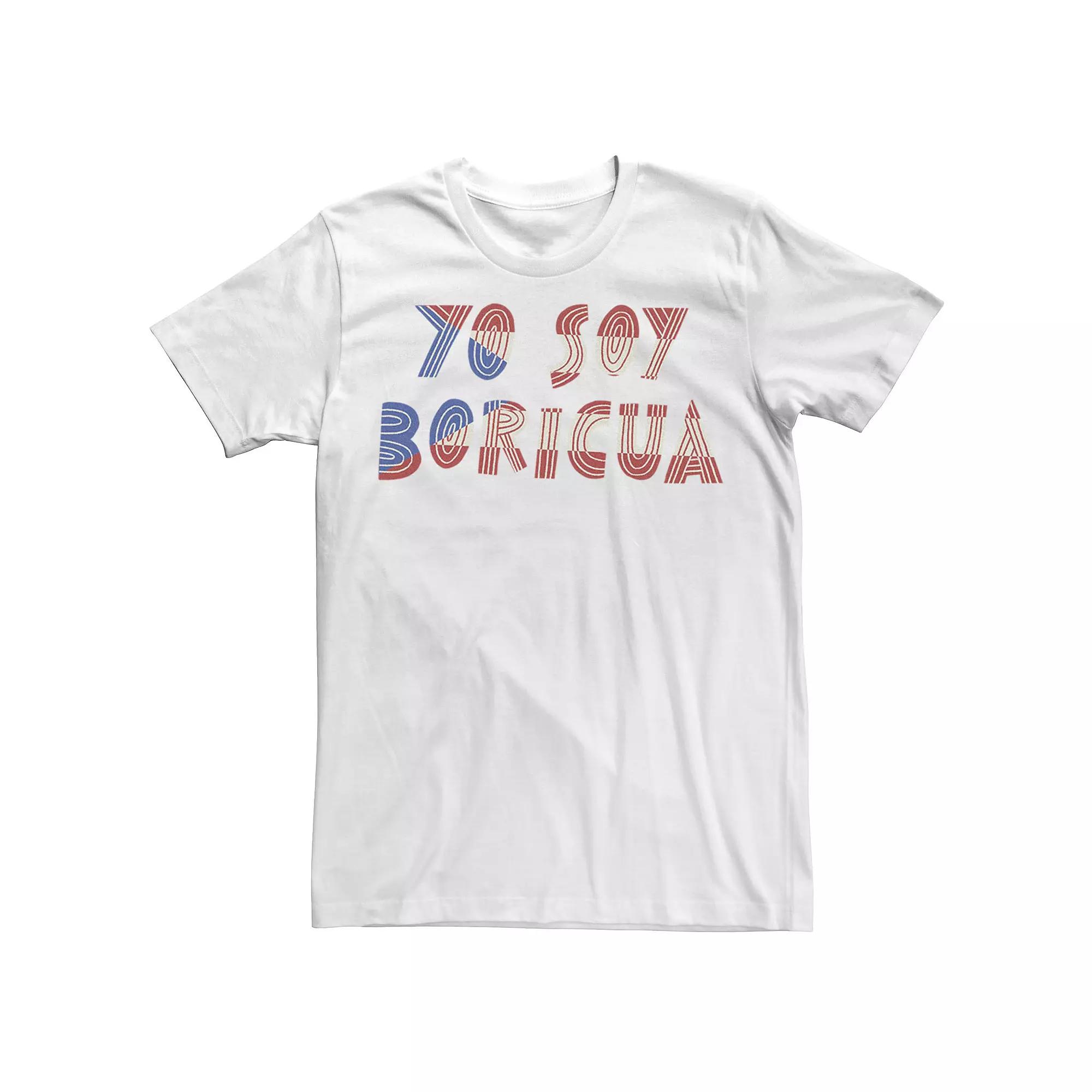 Men's Yo Soy Boricua Line Art Tee,  Product Image