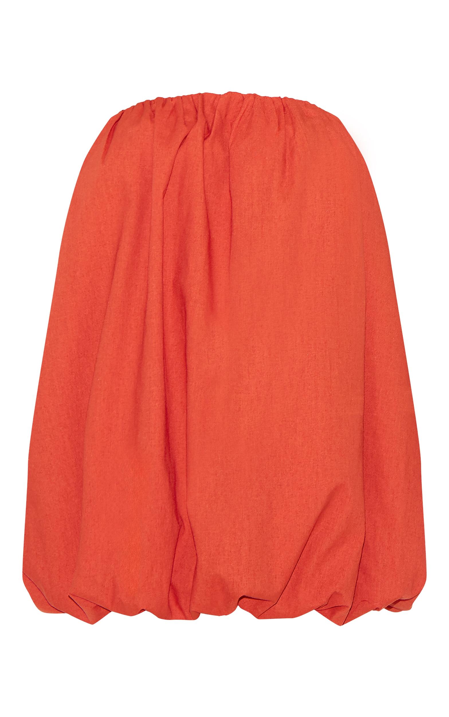 Rust Puffball Dress Product Image