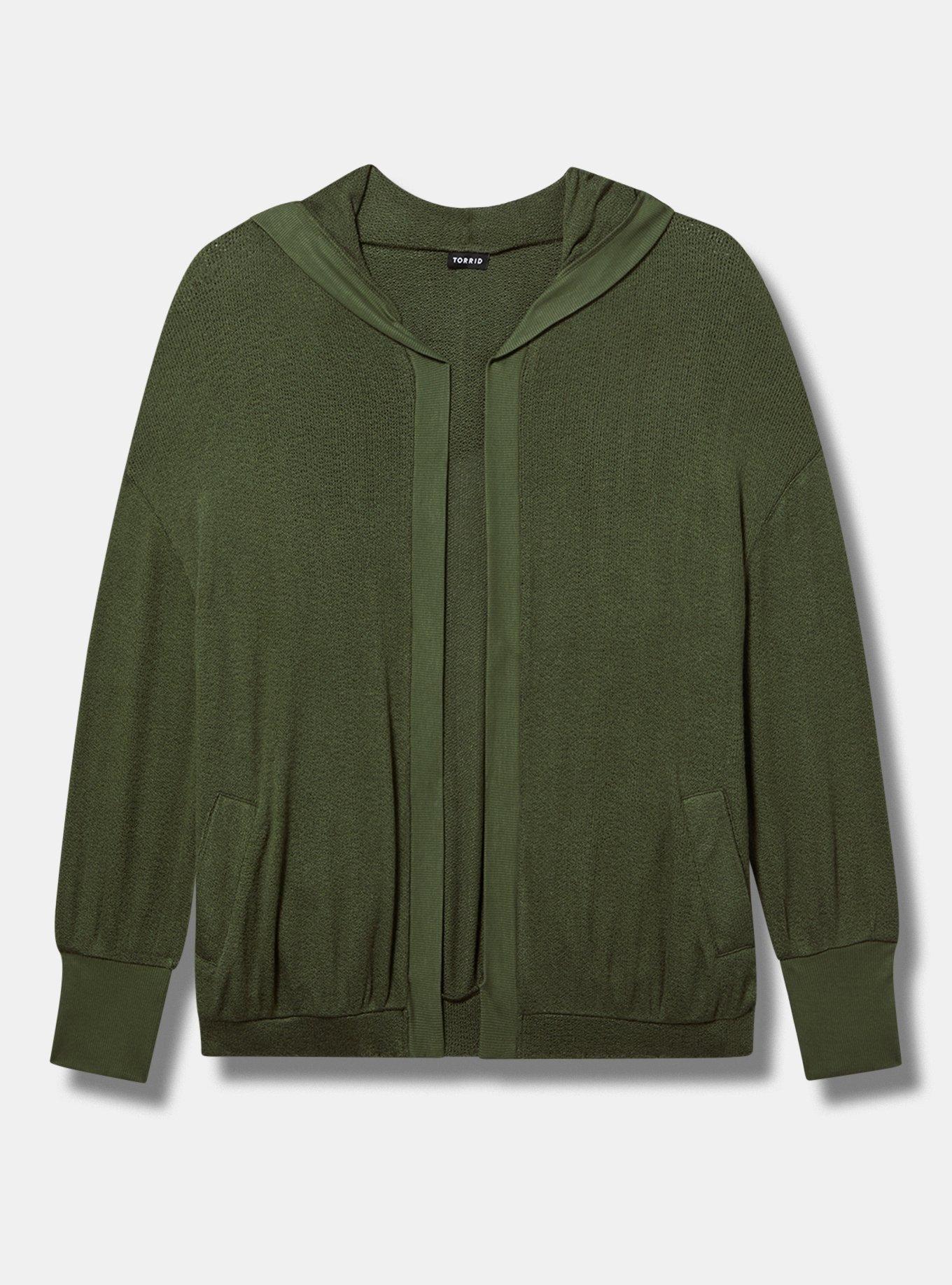 Open Hooded Cardigan Product Image