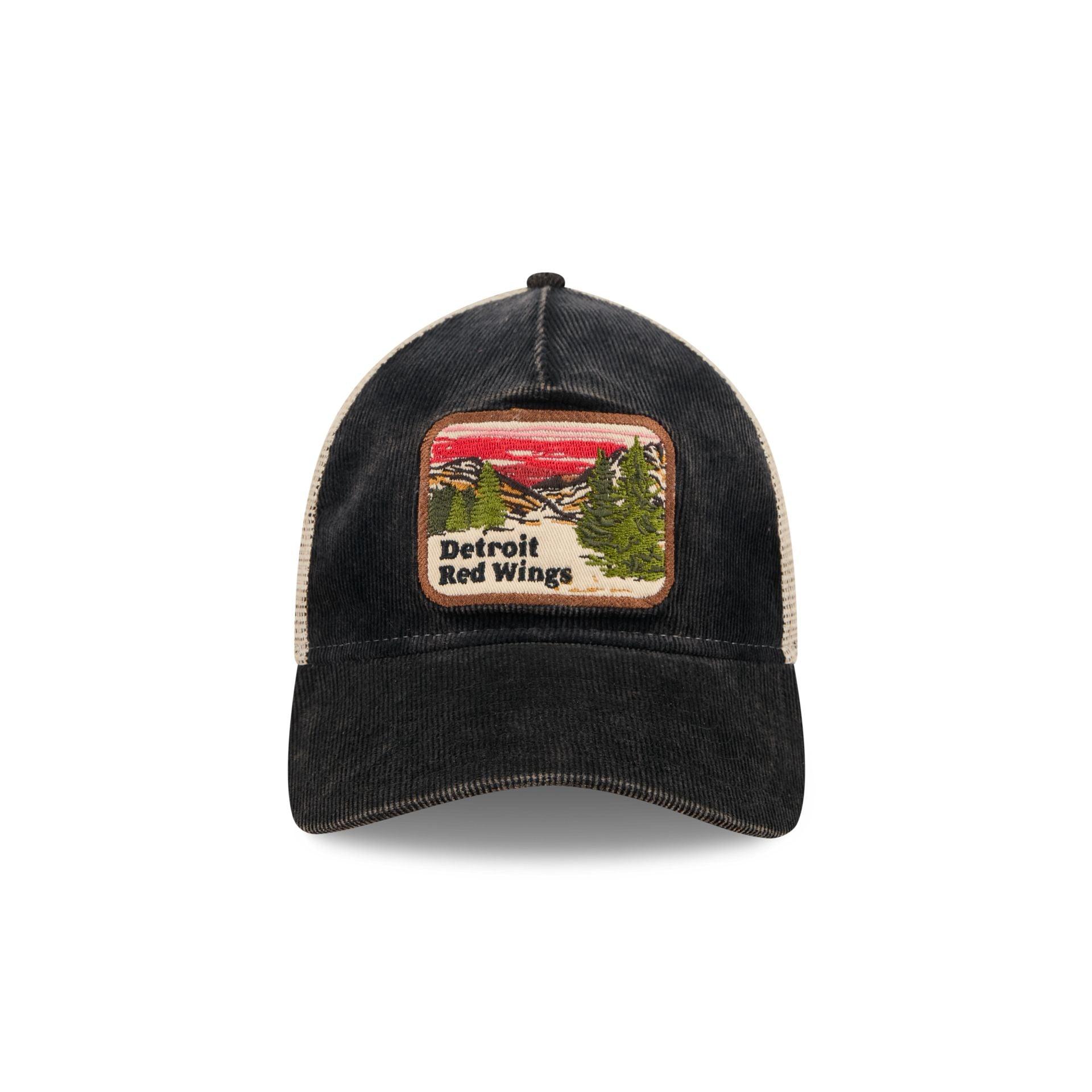 Detroit Red Wings Vintage Landscape 9TWENTY A-Frame Trucker Hat Male Product Image