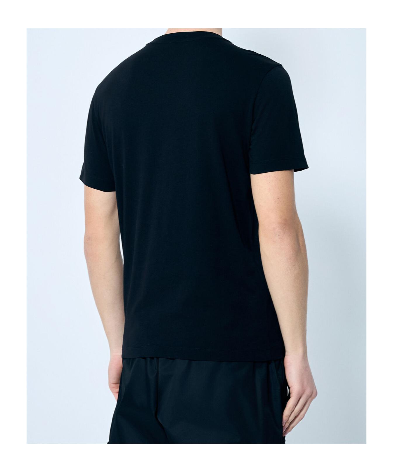 MONCLER Mens White Brand-patch Short-sleeve Pack Of Three Cotton-jersey T-shirt Product Image