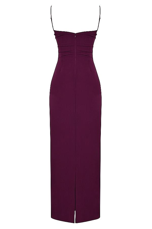 Lani  merlot corset maxi dress Product Image