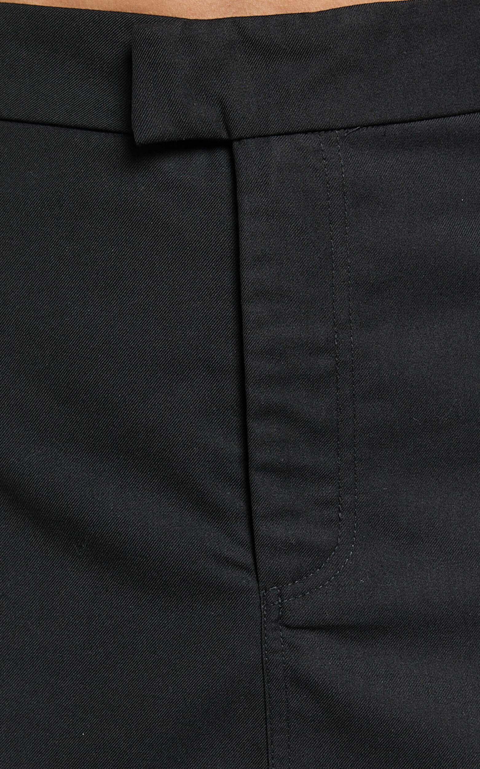 Desi Mini Skirt - Tailored Mid Waisted Skirt in Black Product Image